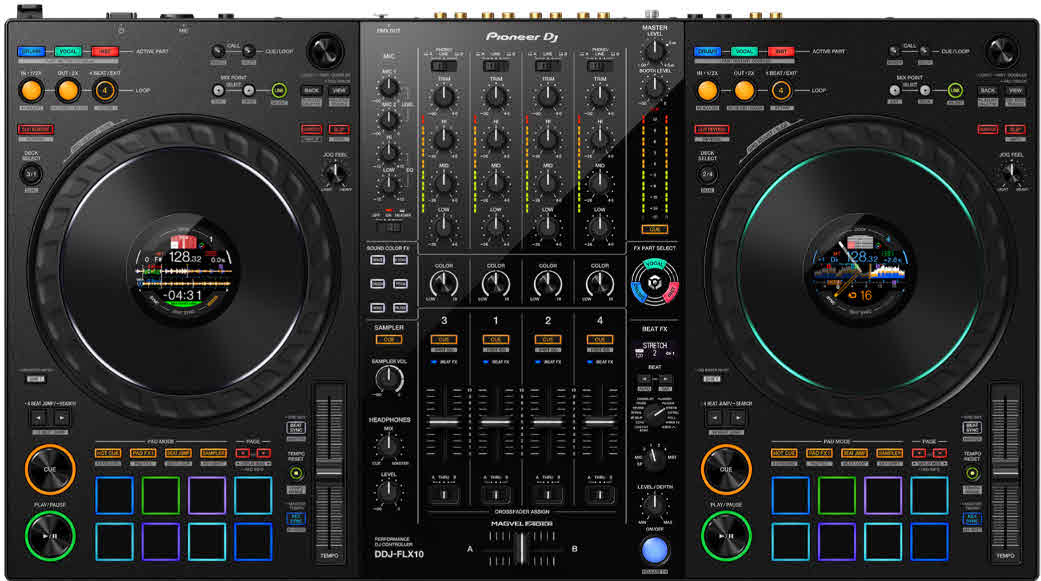 Pioneer DDJ FLX 10 DJ Controller, Cases, Covers, Accessories