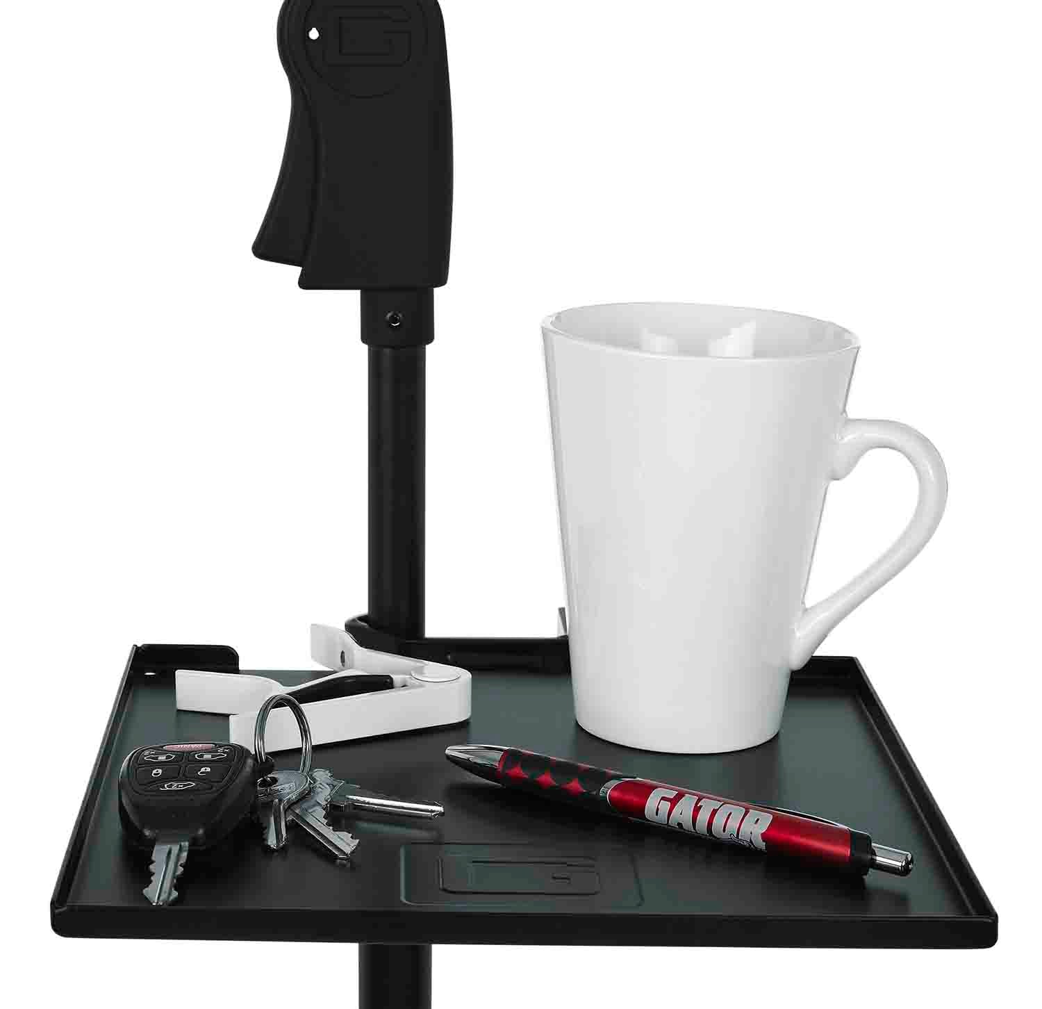 Gator GFW-SHELF0909 Microphone Stand with Accessory Shelf by Gator Cases