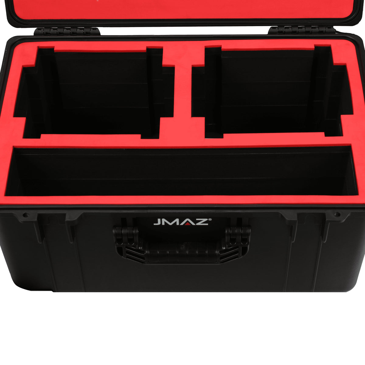 JMAZ JZ4014 Firestorm 4 2-Pack, case interior with machine and accessory bays - Hollywood DJ