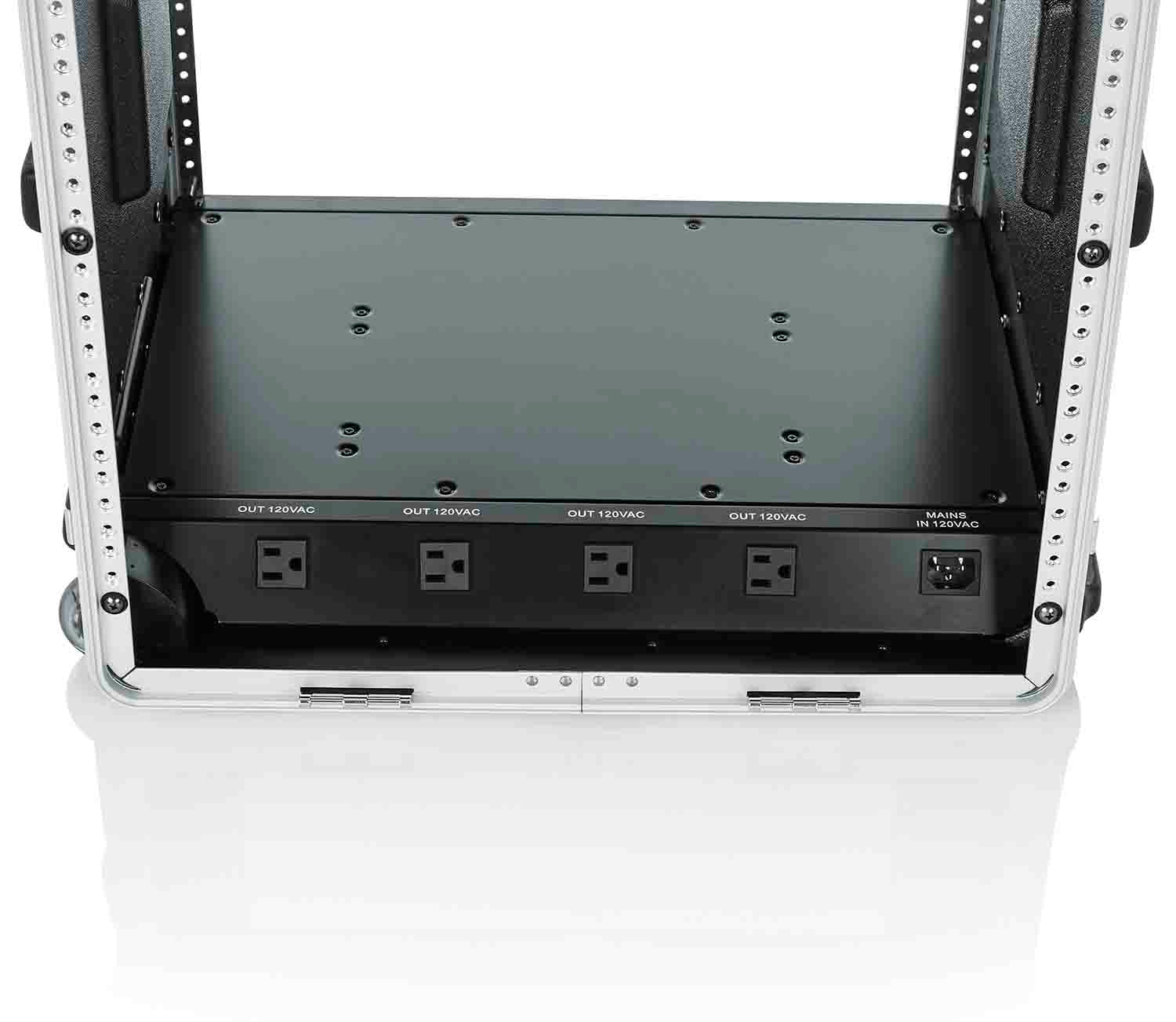 Gator Cases GRR-10PL-US, 10U Powered Rolling Rack Case by Gator Cases