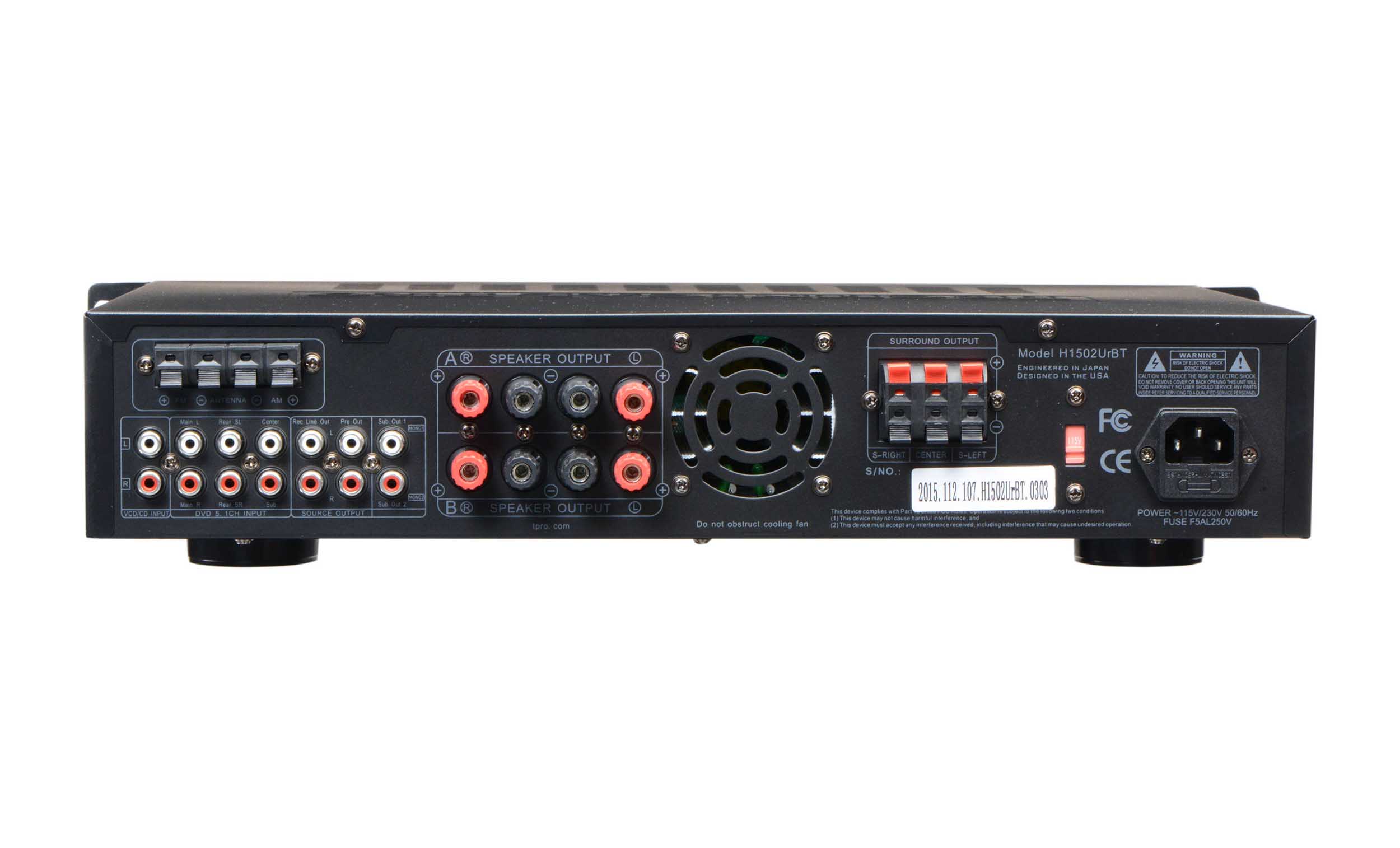 Technical Pro H1502URBT 1500W Digital Hybrid Amplifier / PreAmp Tuner by Technical Pro