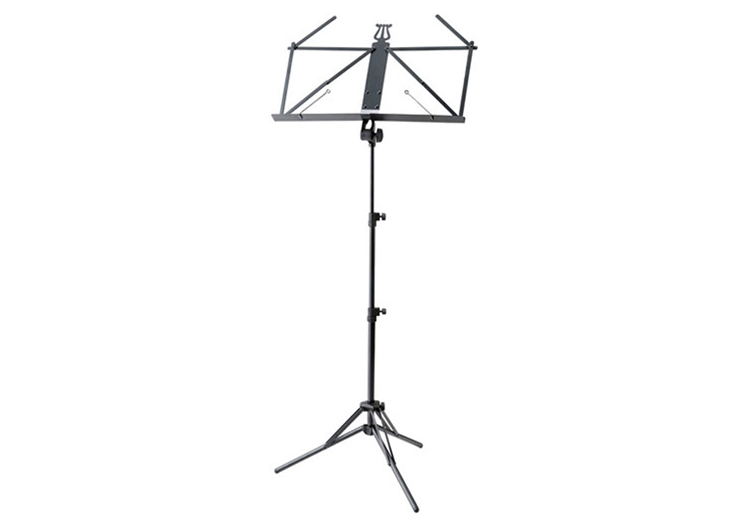 K&M 37855 Ruka Aluminum 3 Section Music Stand - Black by K&M