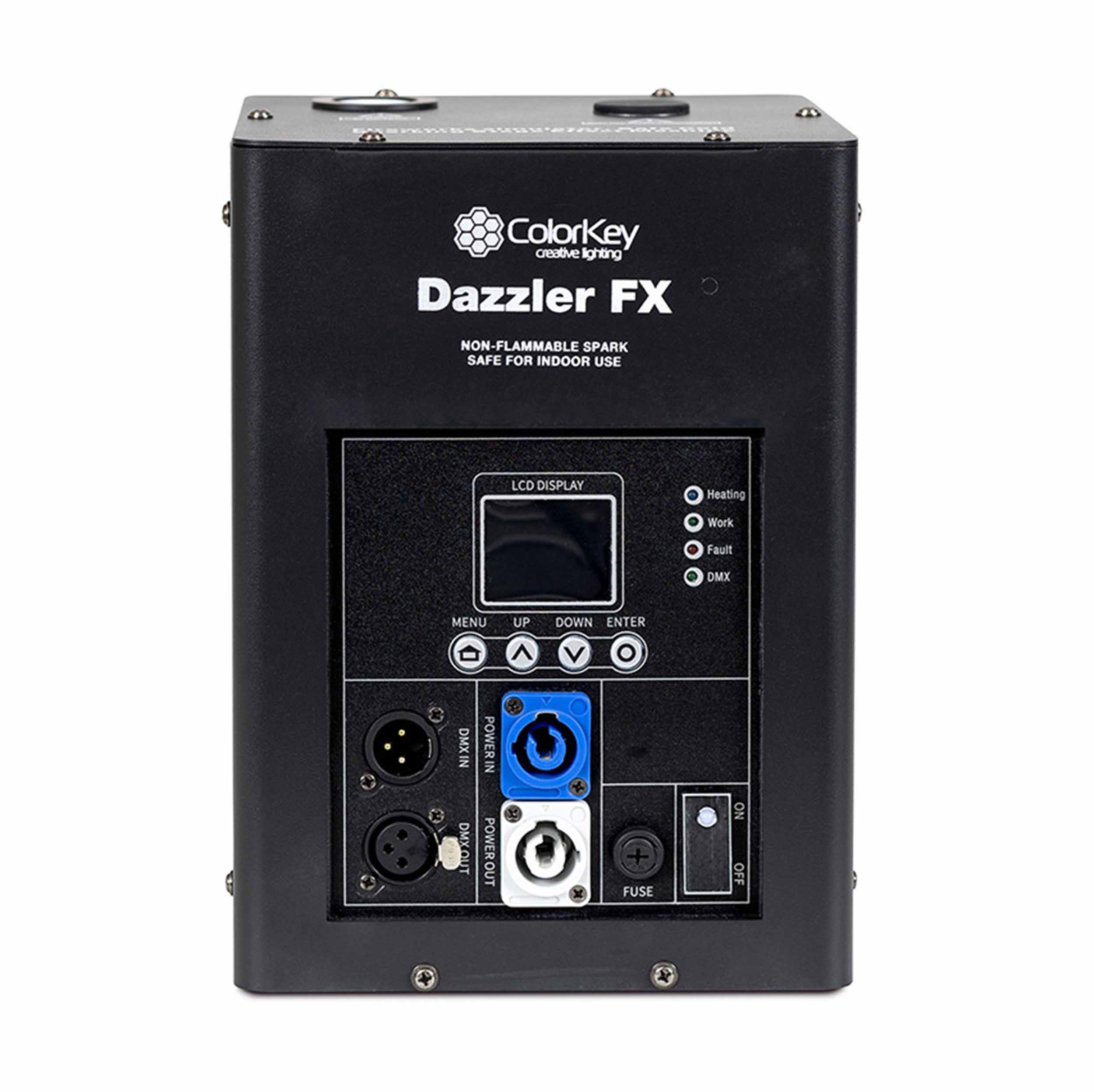 ColorKey CKU-7710, Dazzler FX MK2 Cold Spark Machine - Black by ColorKey