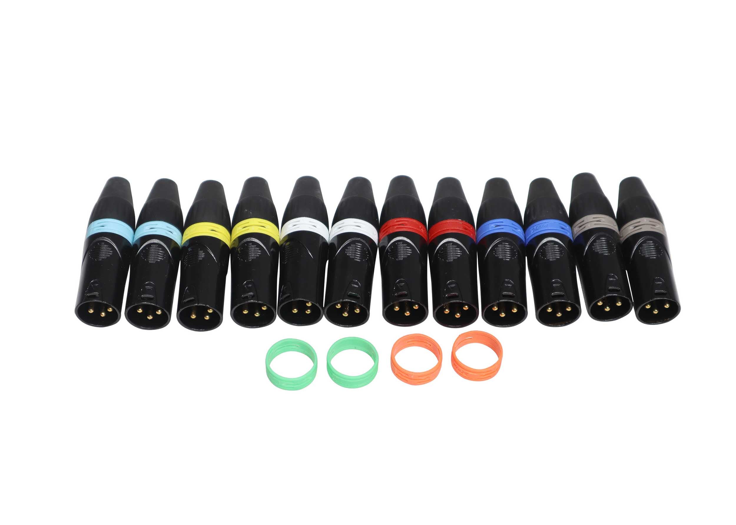 ProX XC-RINGPAK, Color Ring Replacements for XLR Cables - 16 Pack by ProX Cases