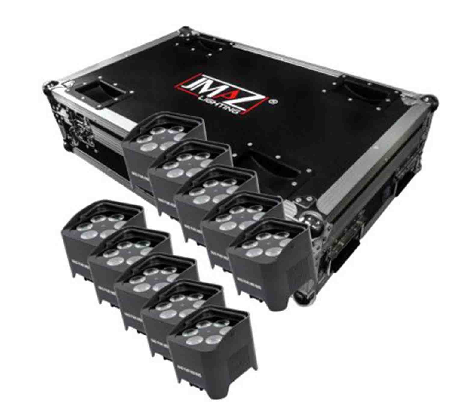 JMAZ Mad Par Hex 6XS Lighting Package 10pc with D-24 Controller by JMAZ