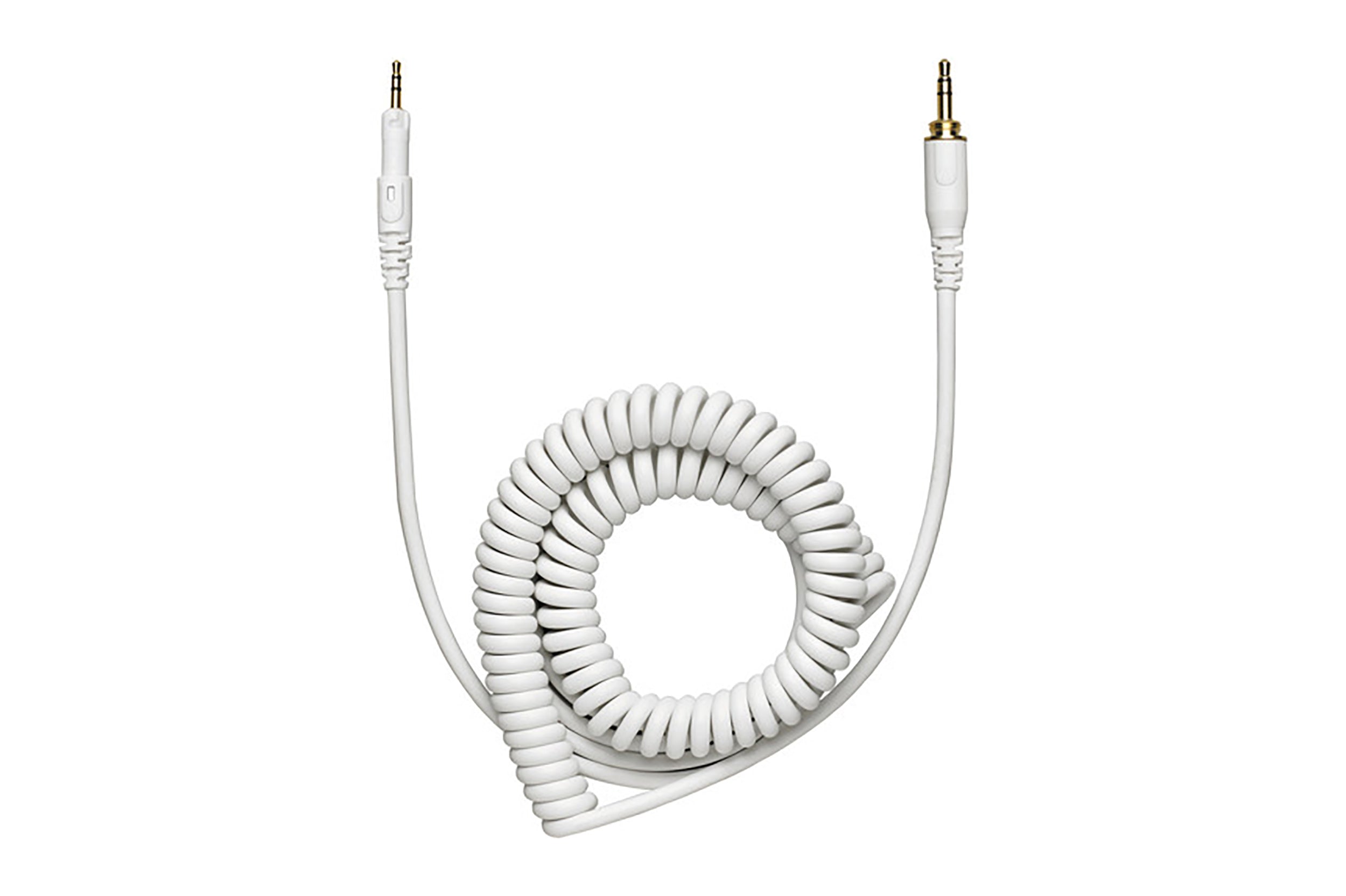 Audio-Technica HP-CC-WH Replacement Coiled Cable for ATH-M50xWH Headphones - White by Audio-Technica