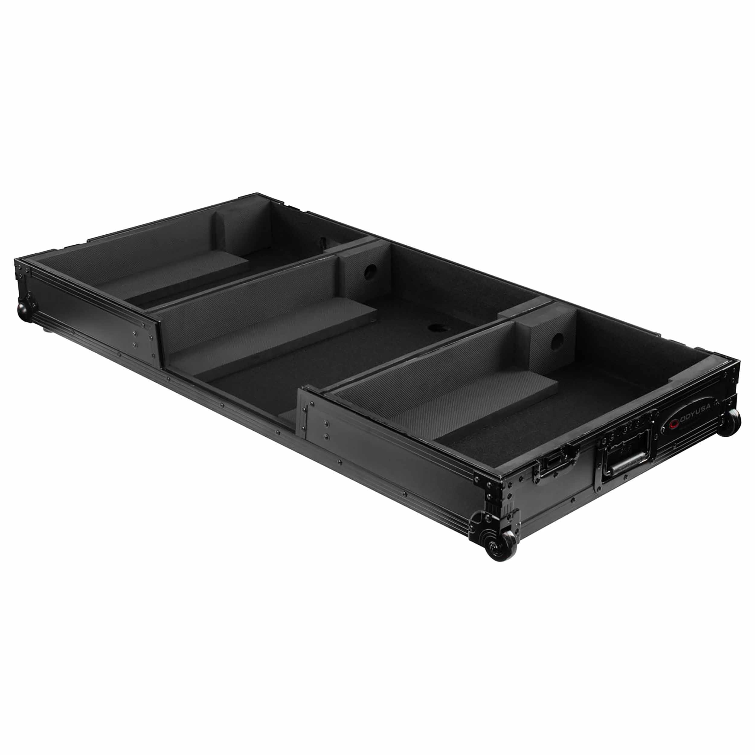 B-Stock: Odyssey FZDJMA9CDJWBL DJ Coffin Flight Case for DJM-A9 and CDJ-3000 or Similar Size Controllers with Wheels - Black Label by Odyssey