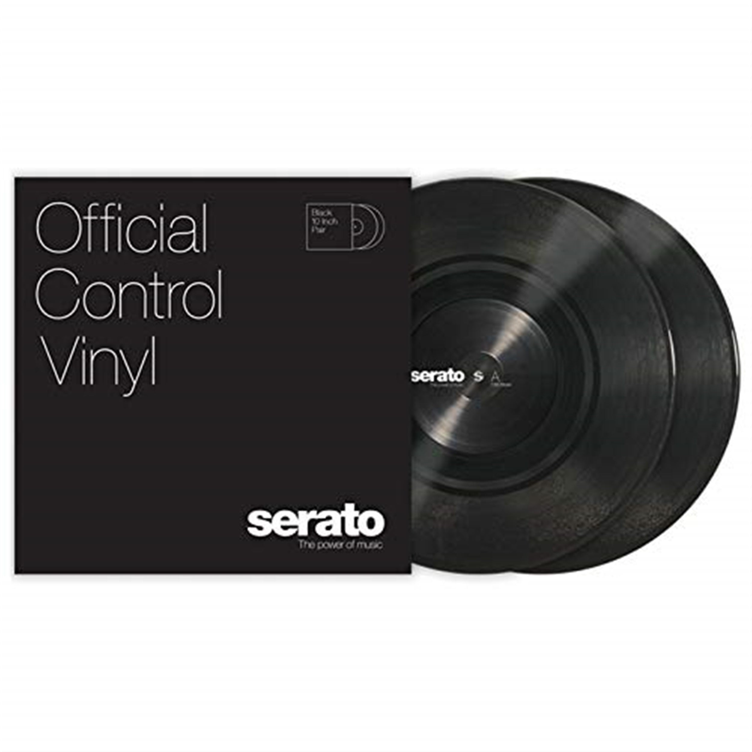 Serato SCV-PS-BLK-10, 10-Inch Control Vinyl Pair - Black by Serato
