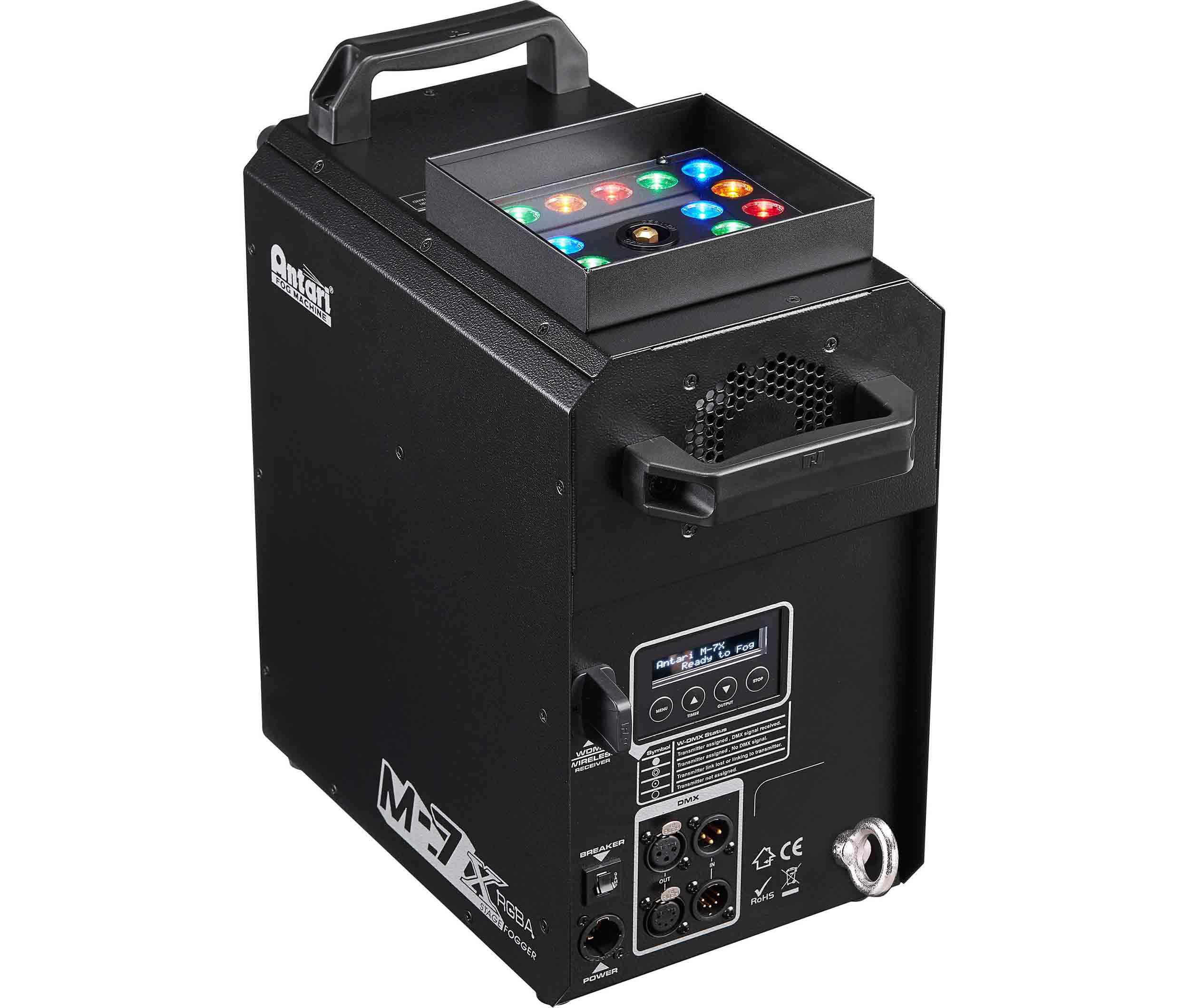 Antari M-7X RGBA LED Multi-Position Fogger with Powerful 35’ Upshot Burst by Antari