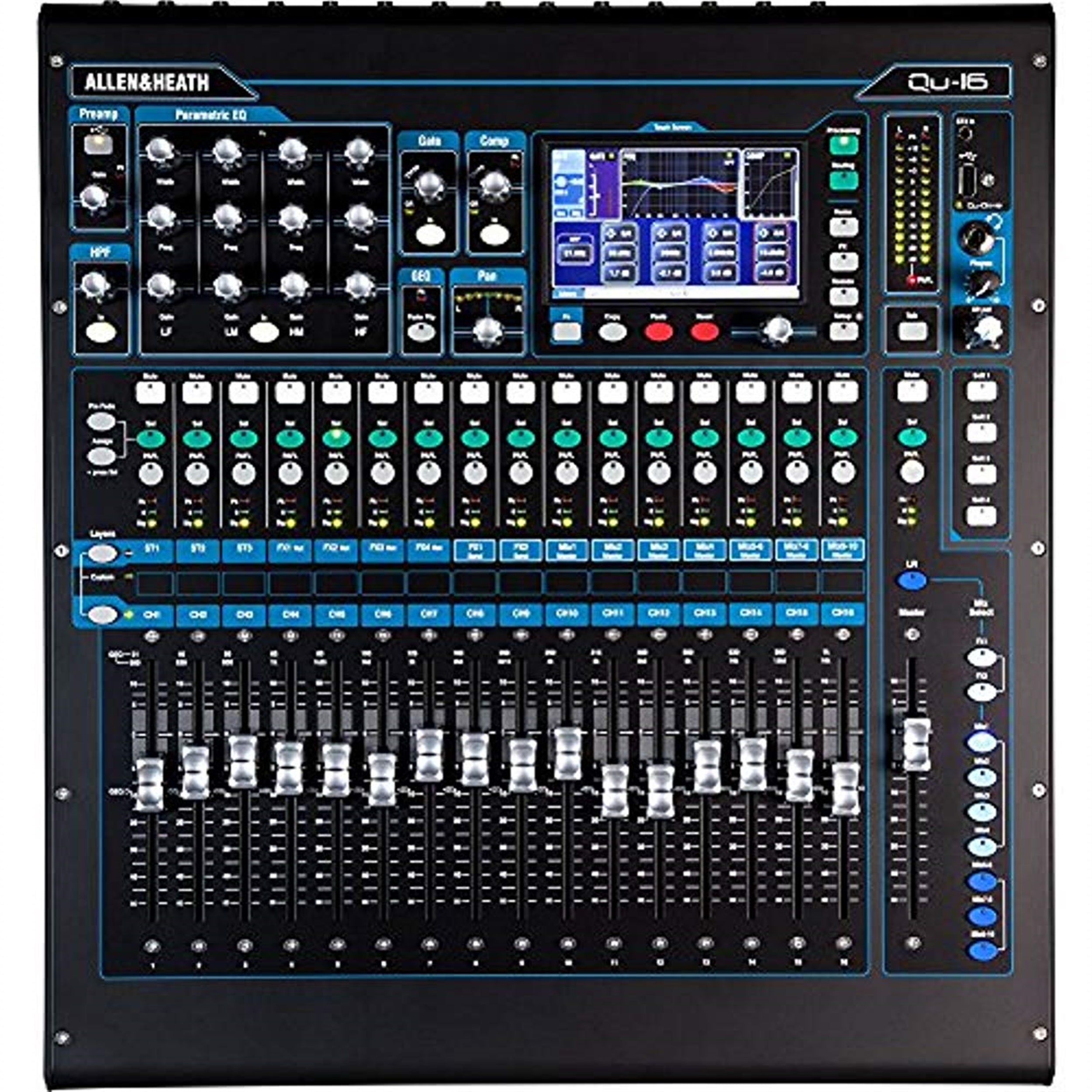 Open Box: Allen & Heath Qu-16, 16-Channel Rackmountable Digital Mixer - Chrome Edition by ALLEN & HEATH