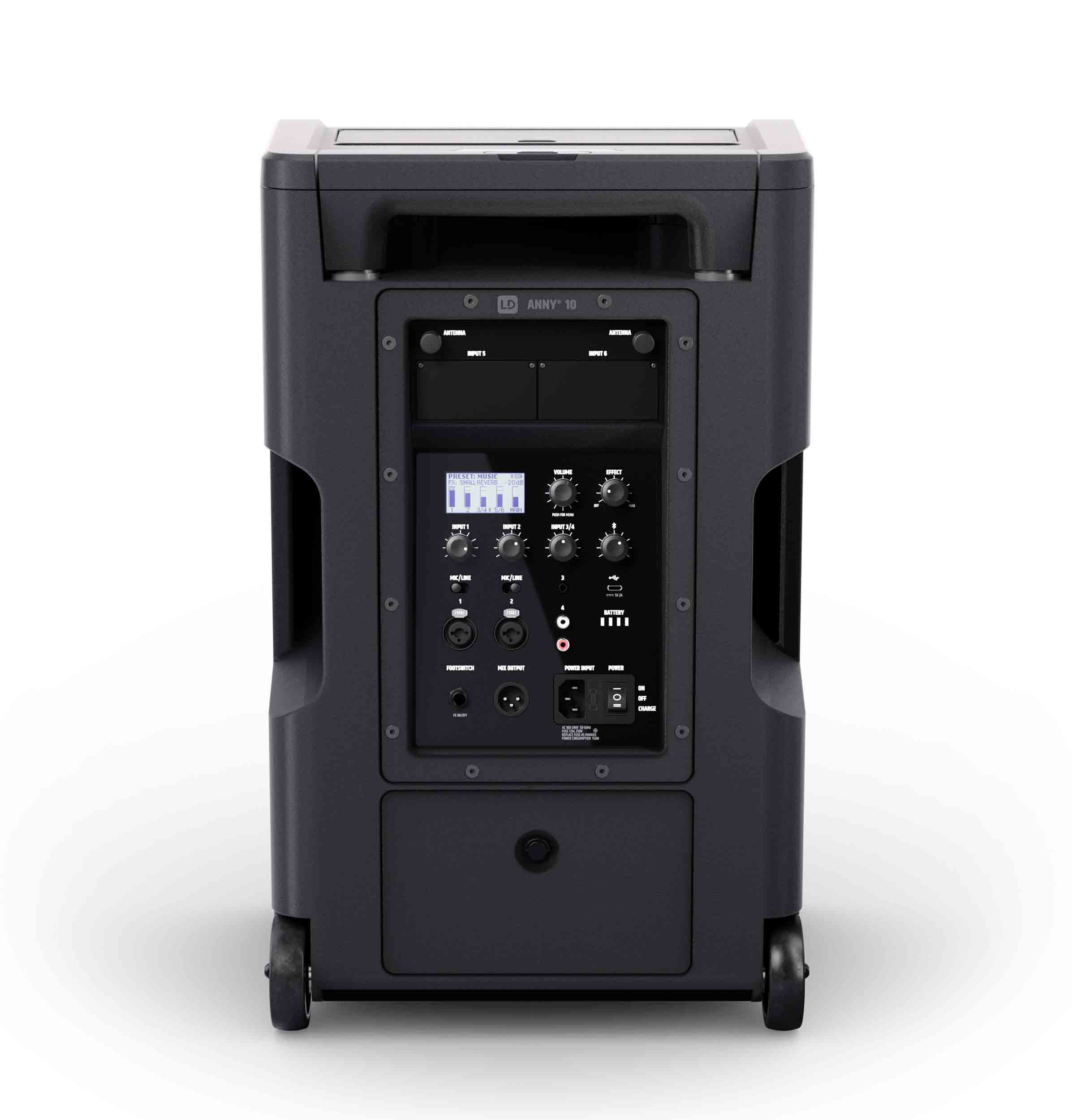LD Systems ANNY10 10" Portable Battery-Powered Bluetooth PA System with Mixer by LD Systems