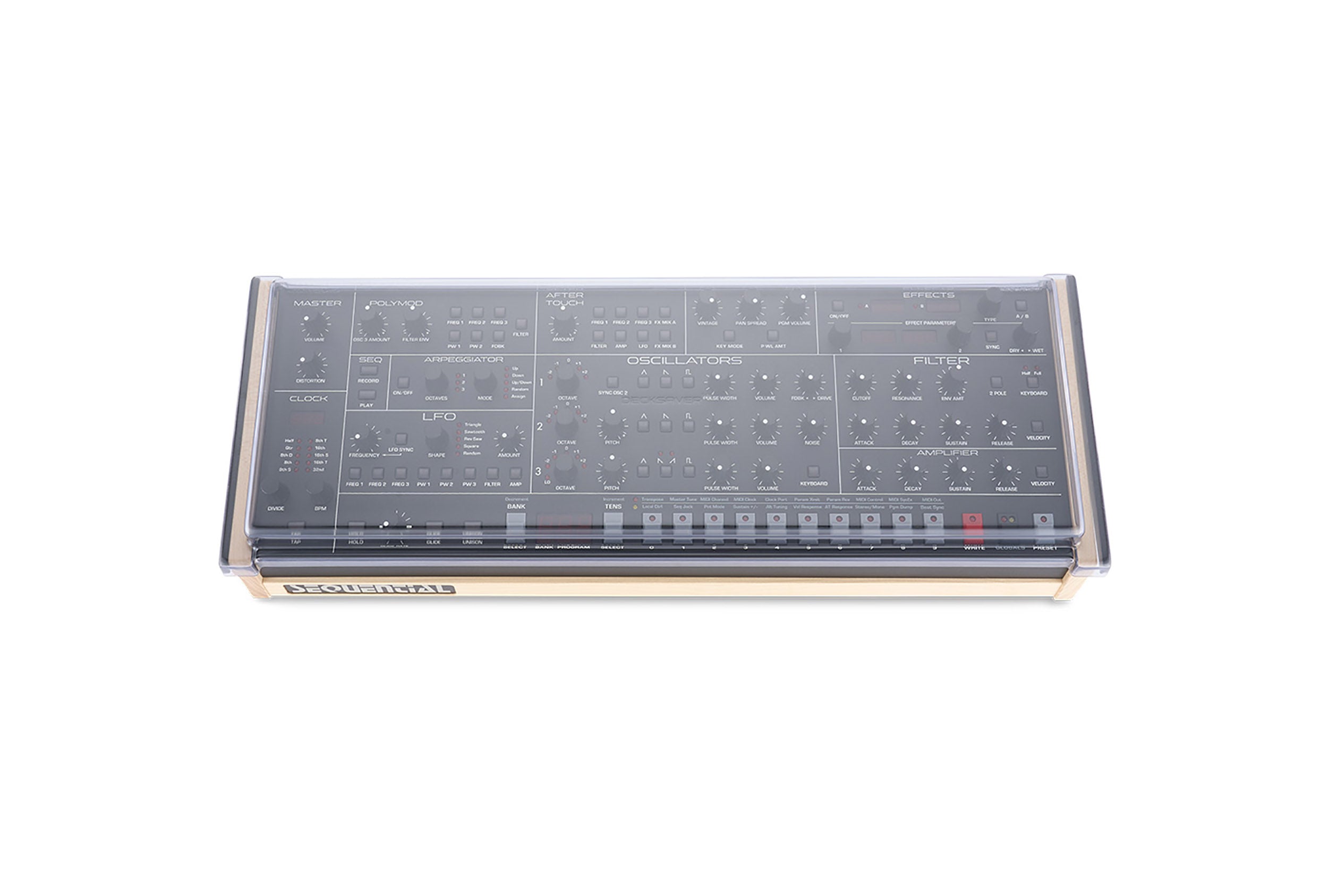 Decksaver DS-PC-TRIGON6DESKTOP, Protection Cover for Trigon-6 Synthesizer by Decksaver