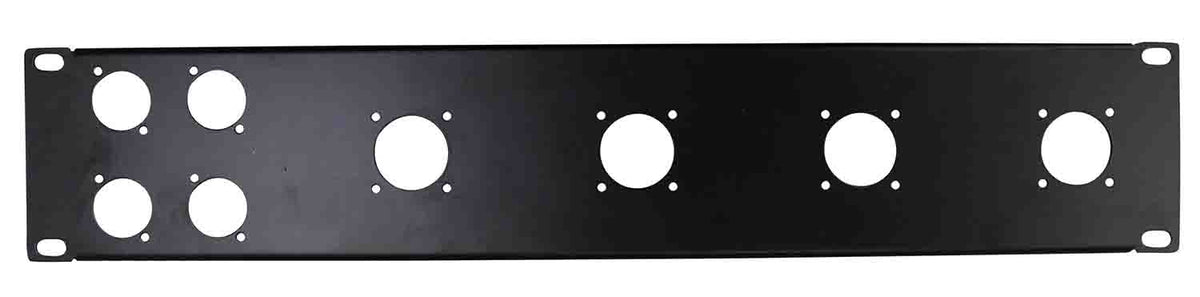 B-Stock: ProX T-P2-4X4 2 Unit Unloaded Patch Panel for 4 XLR and 4 NL4 Speakon or NAC3 Powercon by ProX Cases