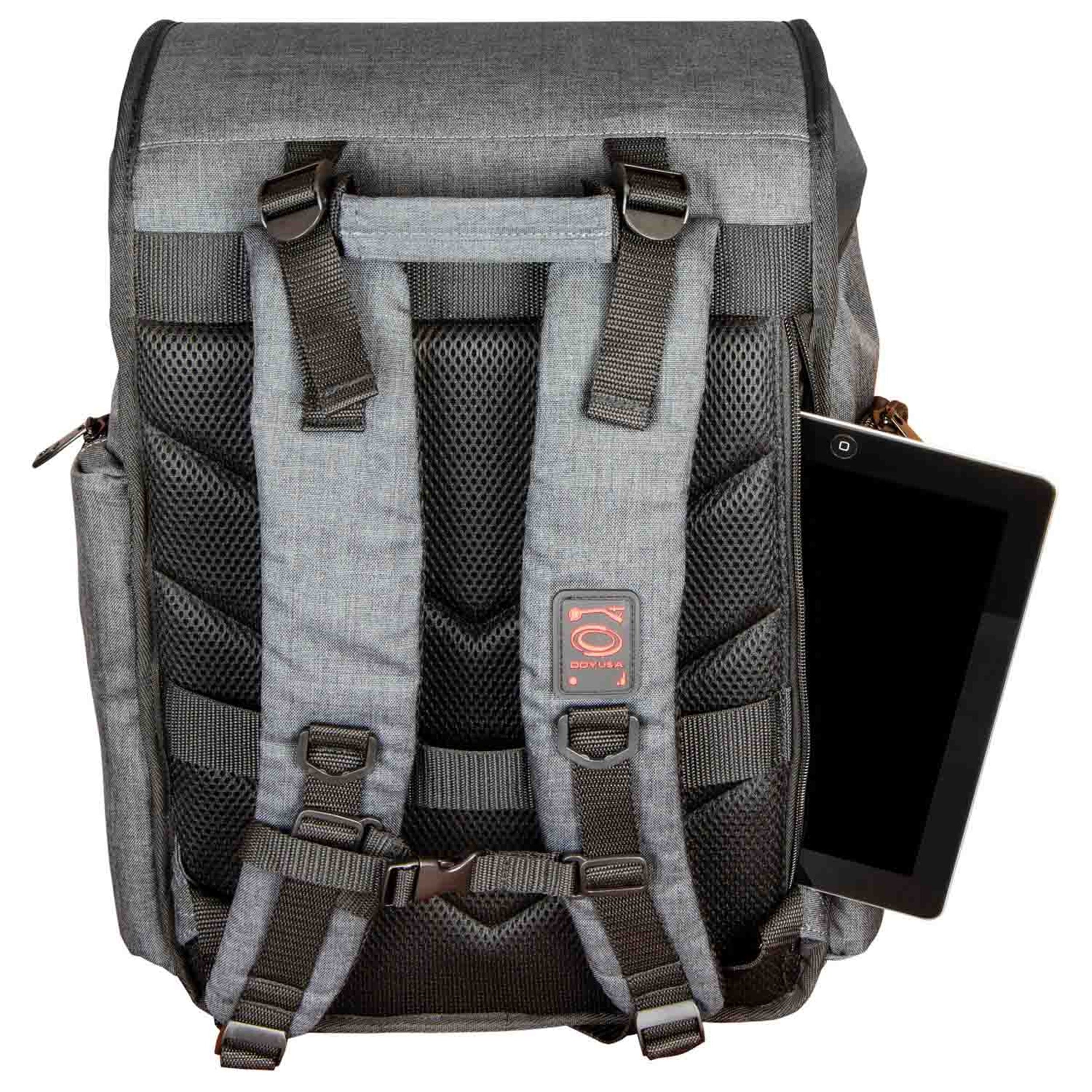 Odyssey BHS12BPCHA Charcoal Black Hard Shell DJ Backpack by Odyssey