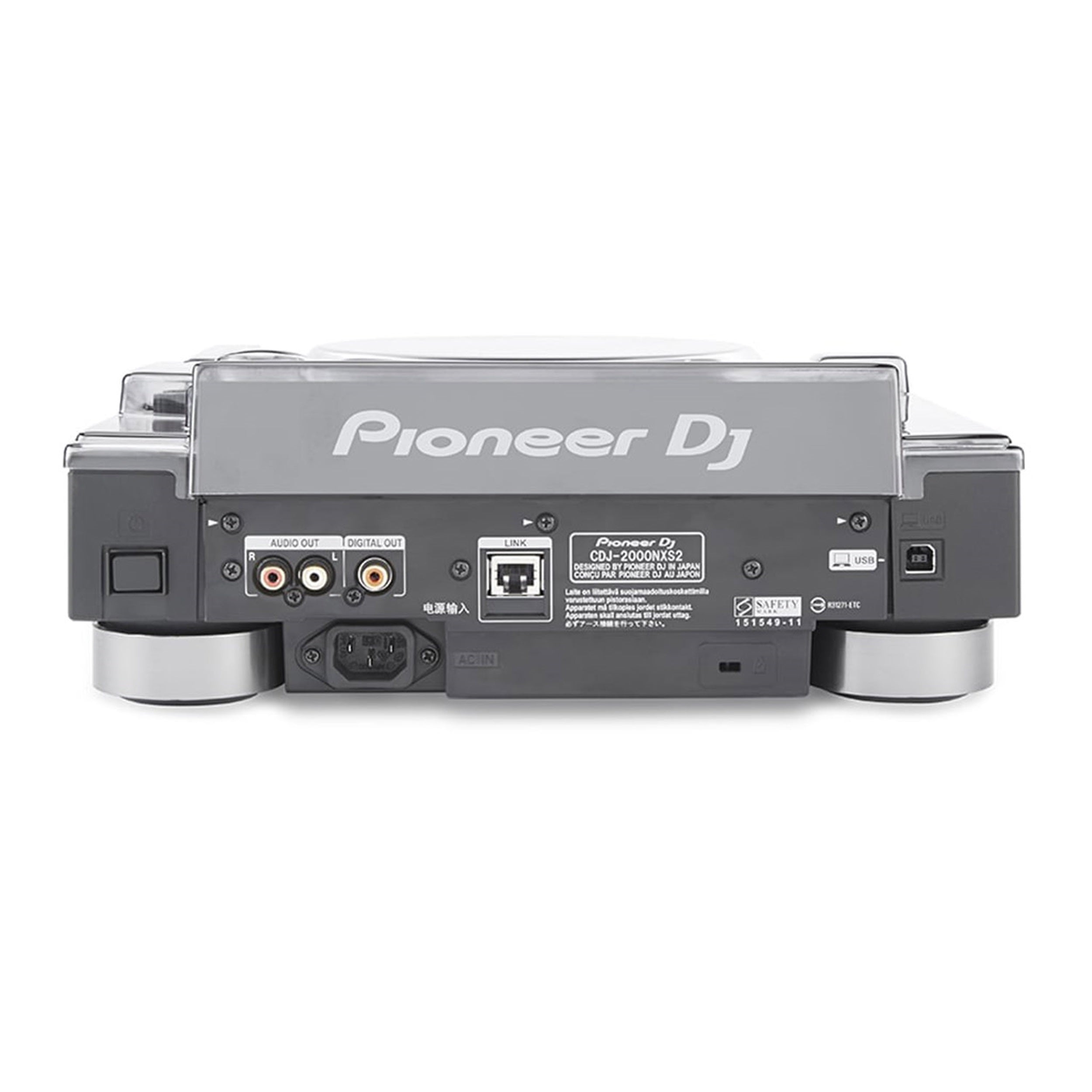 Decksaver DS-PC-CDJ2000NXS2, Cover For Pioneer CDJ-2000 Nexus 2 And Faceplate by Decksaver