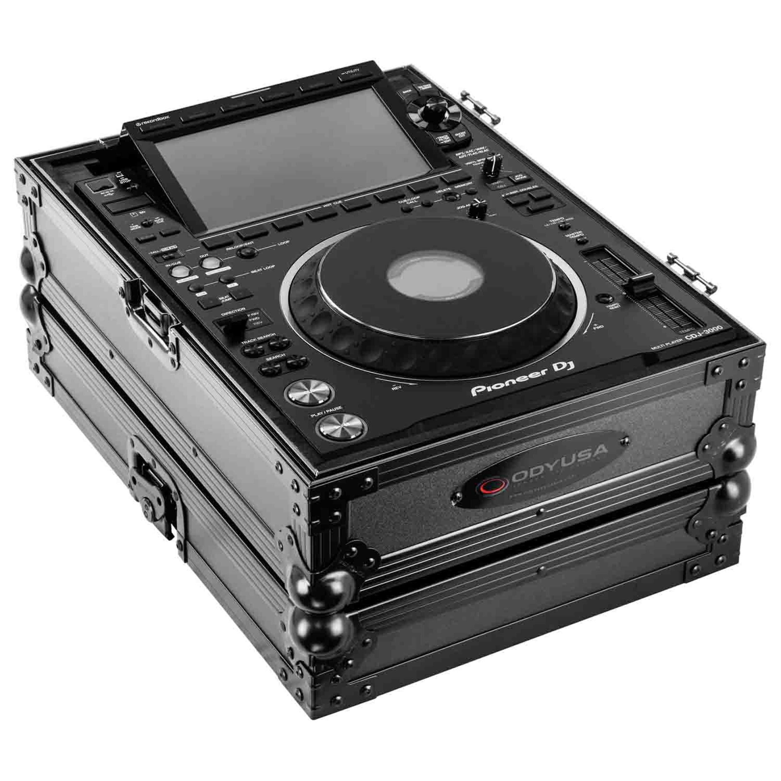 Odyssey FZ3000BL DJ Flight Case with Removable Back Panel for Pioneer CDJ3000 DJ Media Player - Black by Odyssey