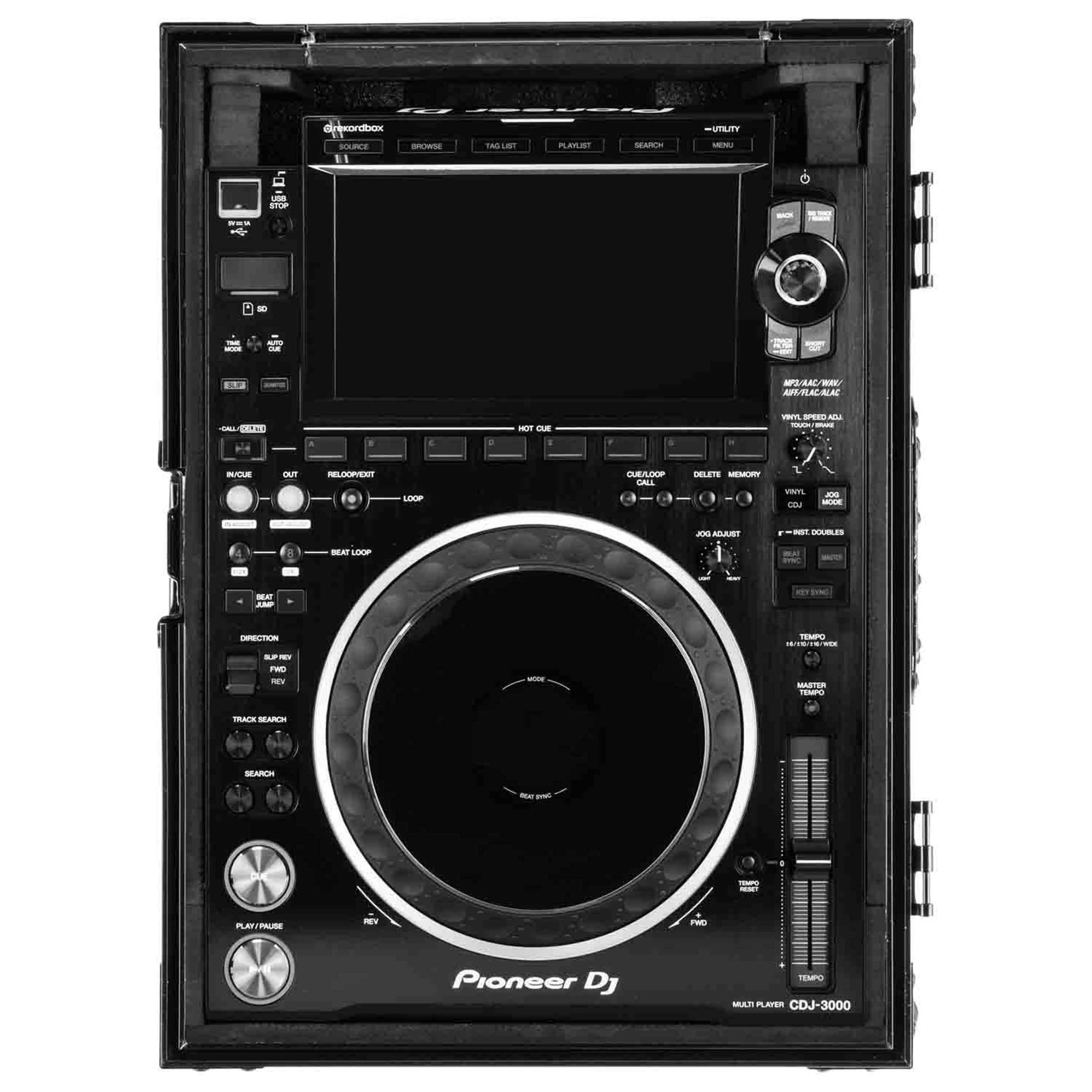 Odyssey FZ3000BL DJ Flight Case with Removable Back Panel for Pioneer CDJ3000 DJ Media Player - Black by Odyssey