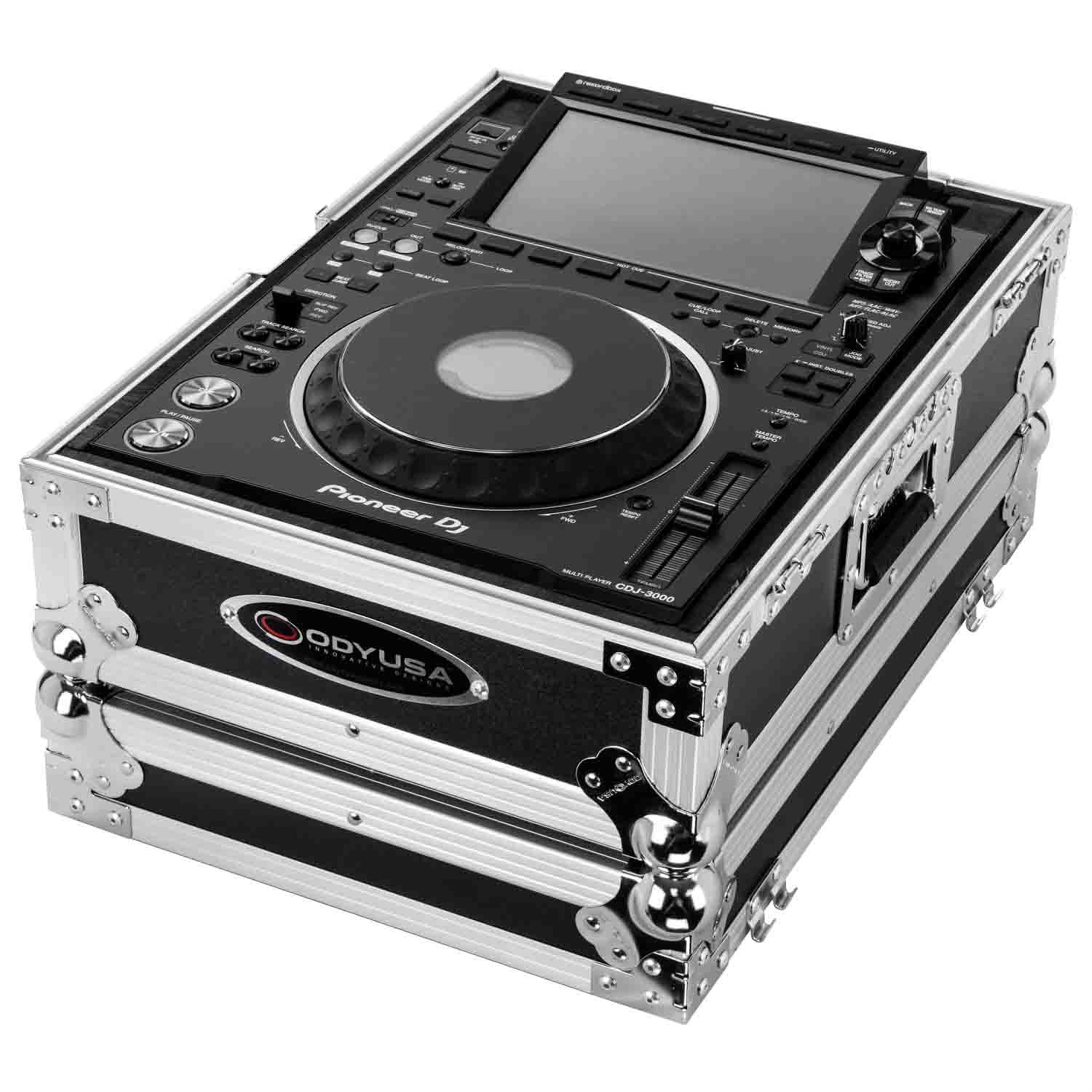 Odyssey FZ3000 DJ Flight Case for Pioneer CDJ3000 with Removable Back Panel by Odyssey