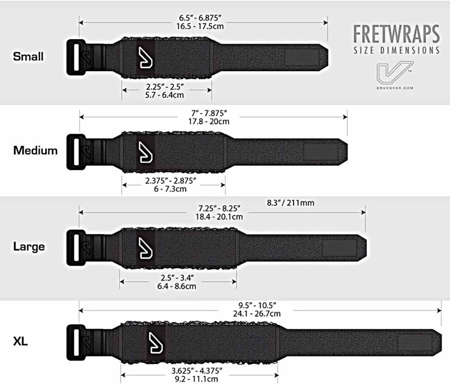 Gruv Gear FW-1PK-MED-MD FretWraps Wood Walnut String Muter 1-Pack (Medium) by Gruv Gear