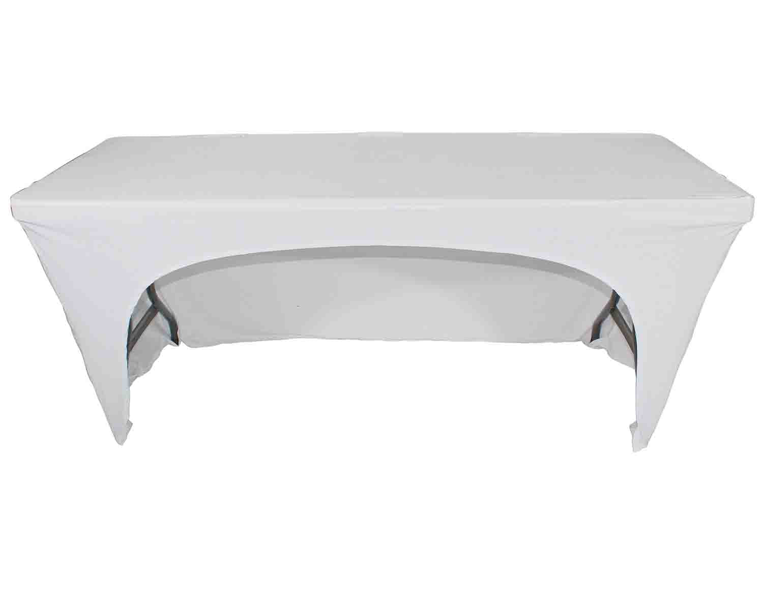 REPLACEMENT SCRIM ProX X-ST6W 6 Ft. Open Back Spandex Table Cover Scrim - White by ProX Cases