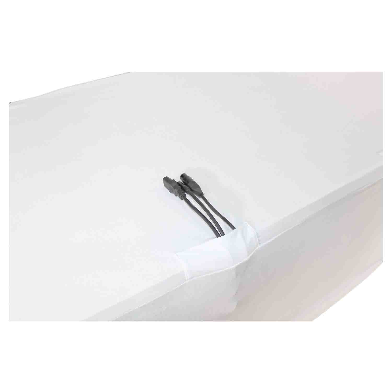 REPLACEMENT SCRIM ProX X-ST6W 6 Ft. Open Back Spandex Table Cover Scrim - White by ProX Cases