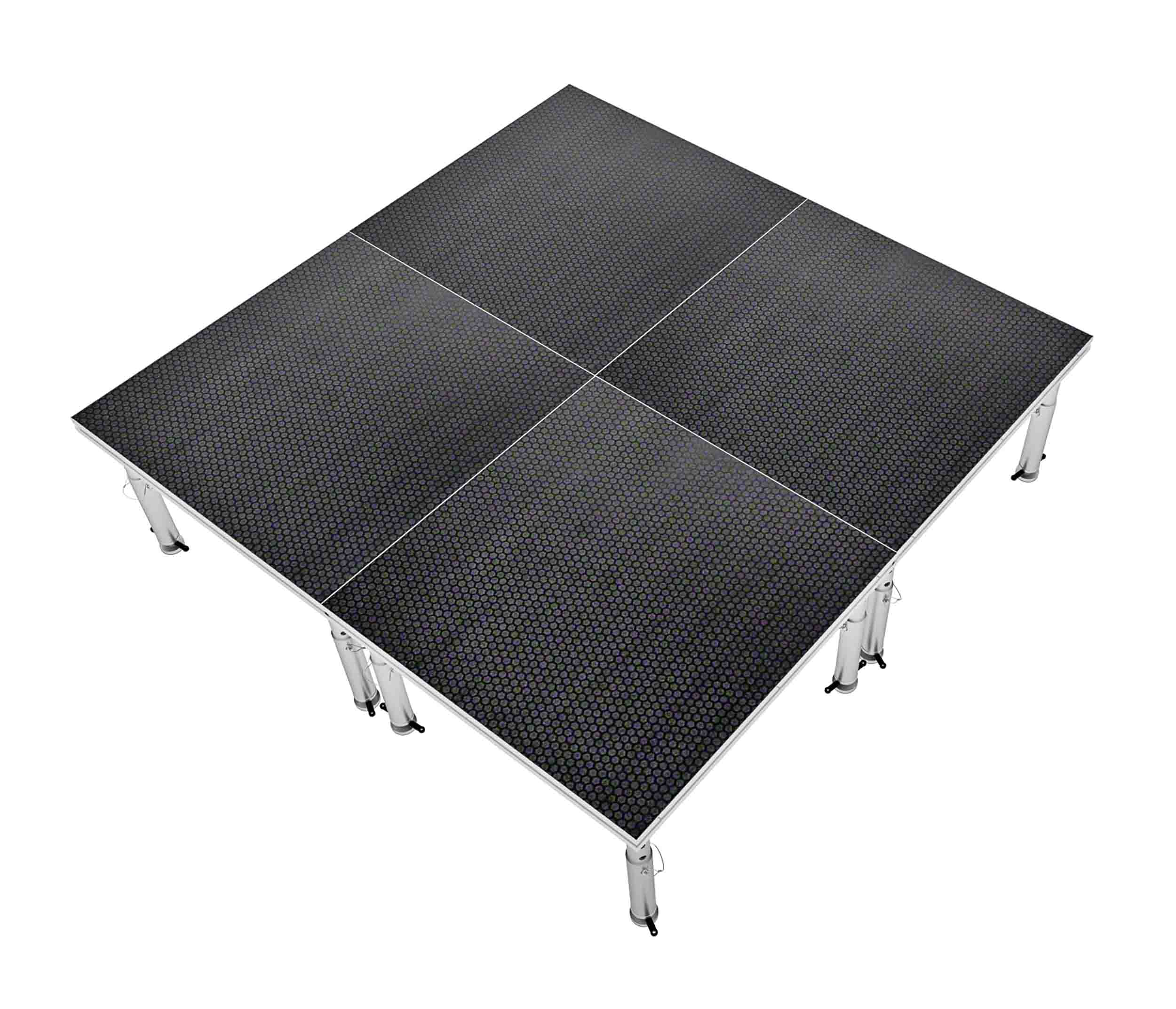 ProX XSU-8X8PKG, Stage One 8 x 8 Ft. Portable Stage Package - Includes 4x Units with Telescoping 16-22" Adjustable legs by ProX Cases