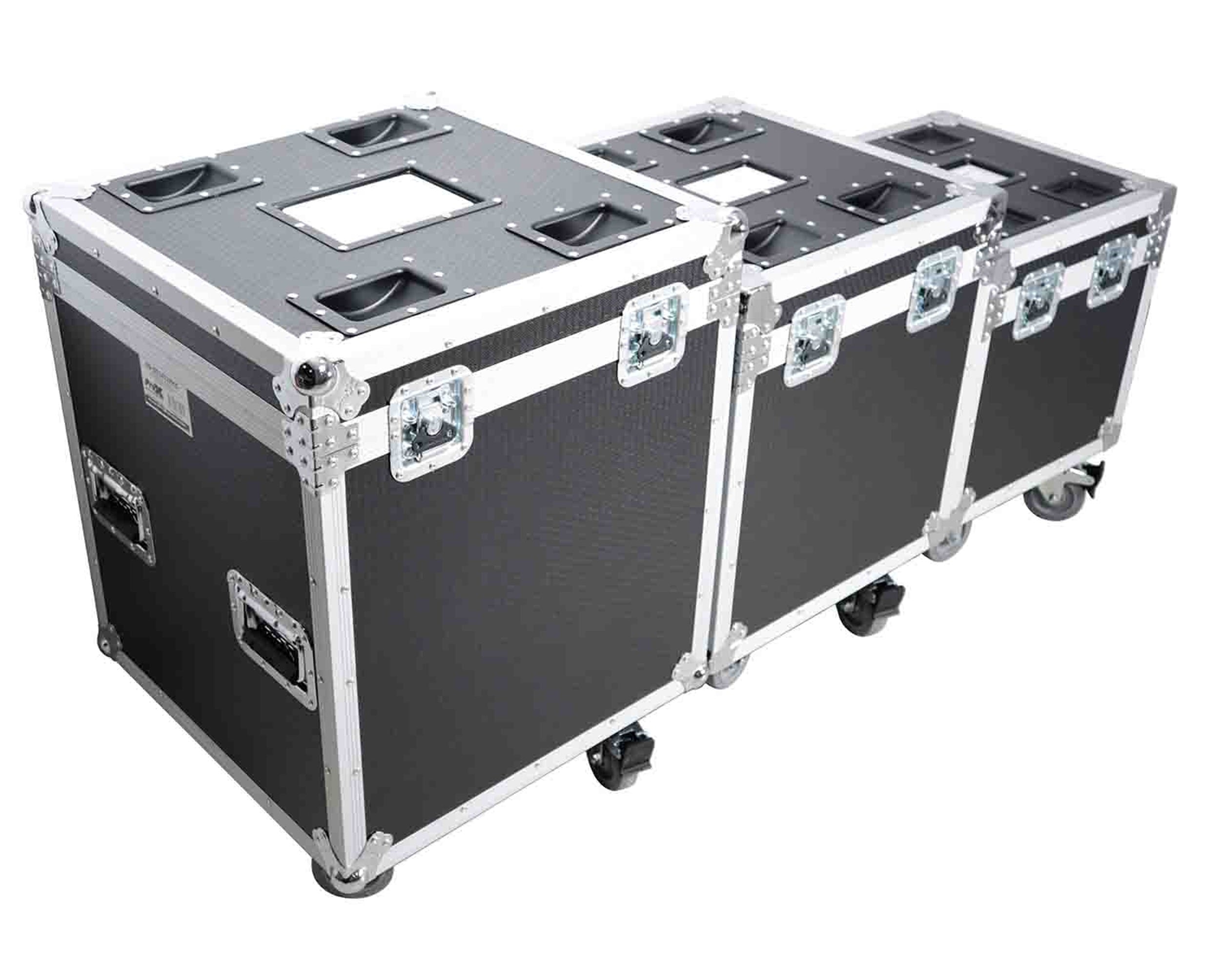 ProX XS-UTL49 PKG3, ATA Style Road Cases Large, Medium and Small Size with Wheels - Package of 3 by ProX Cases