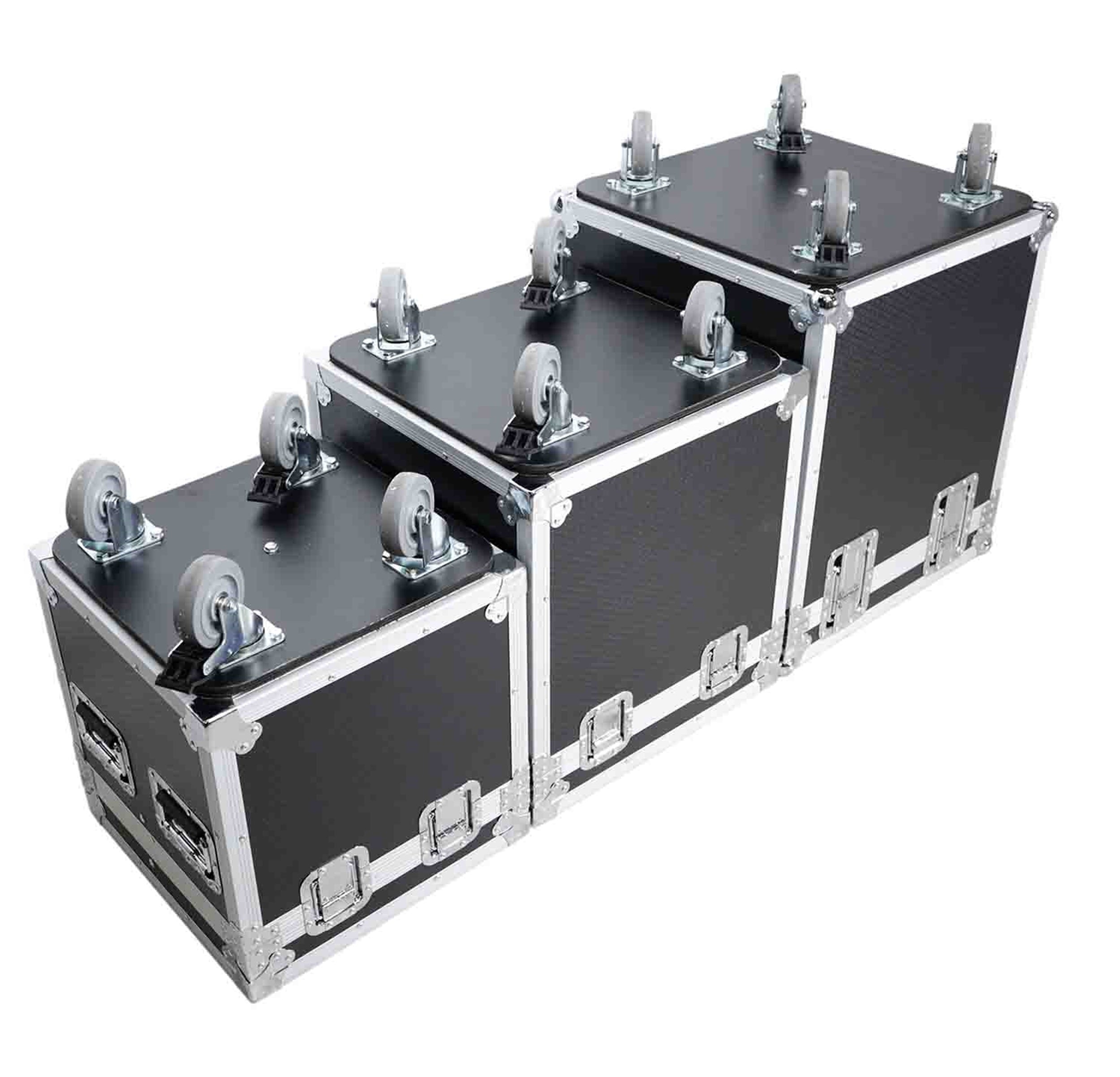 ProX XS-UTL49 PKG3, Flight cases style ATA grand, moyen et petit formats avec roues - Lot de 3