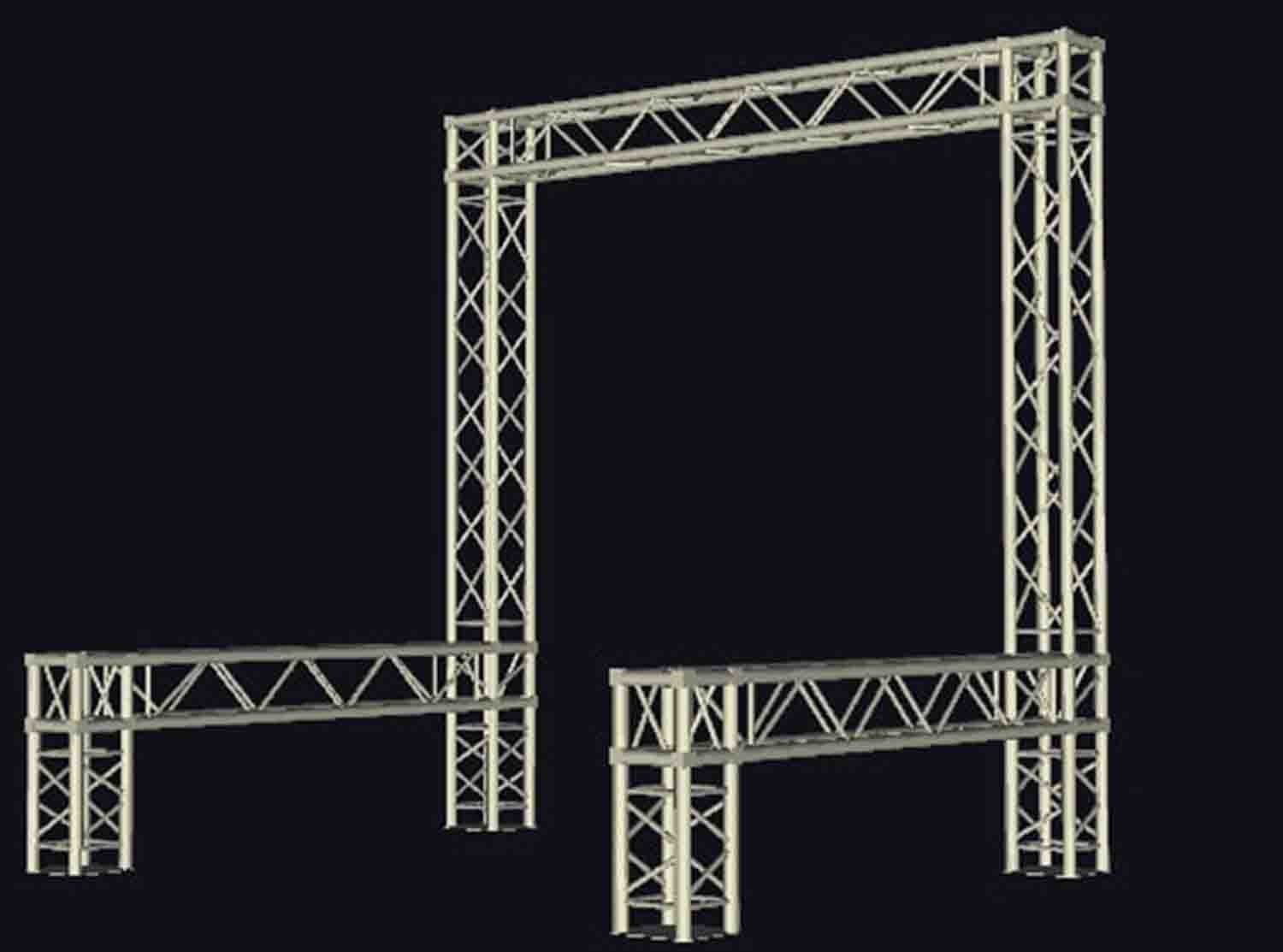 ProX XTP-E1010-2 Exhibition Module Stand Truss Package - 10' x 10' by ProX Cases