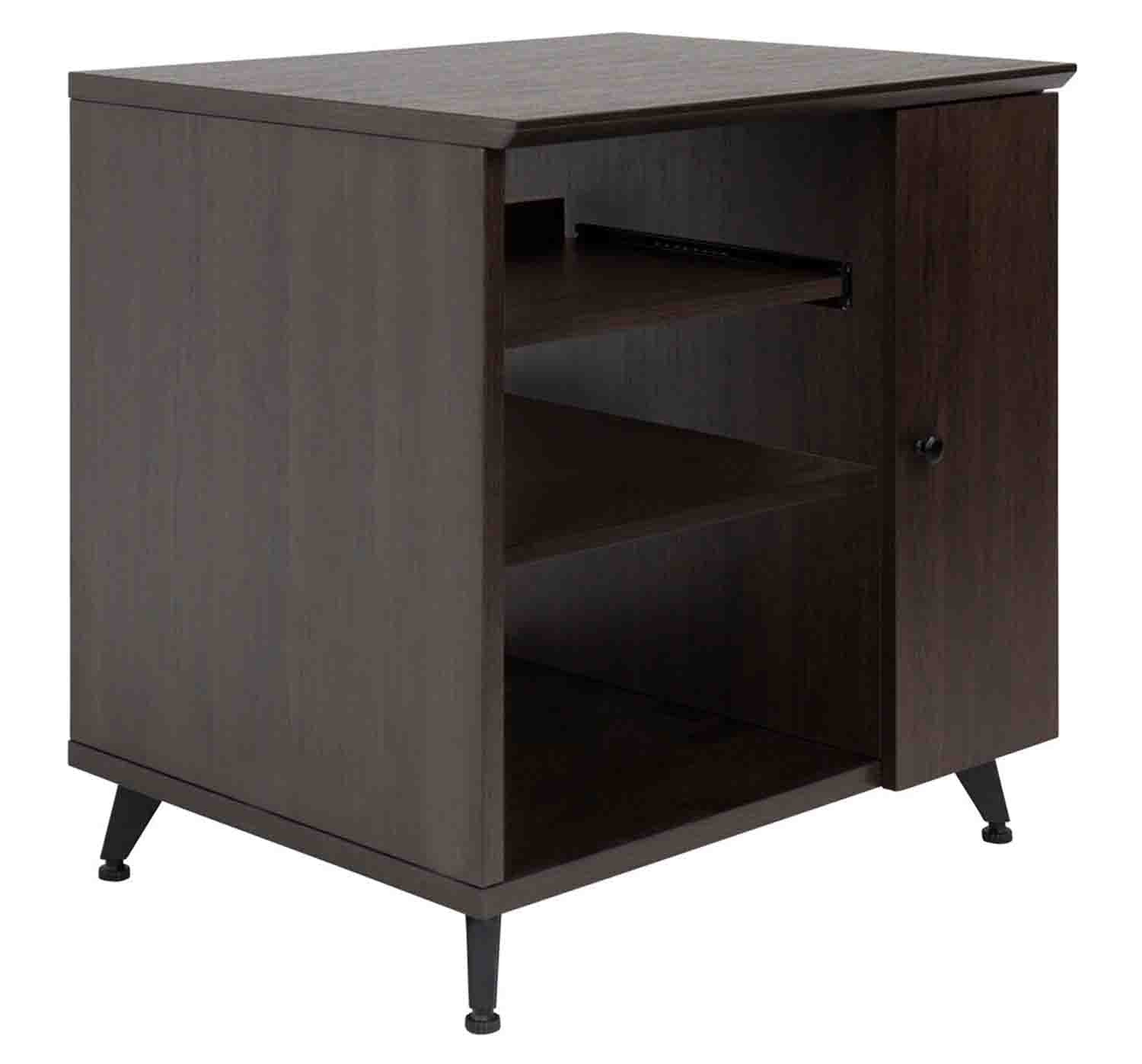 Gator Frameworks GFW-ELITESIDECAR-BRN Elite Series Sidecar Rack Cabinet with Shelf - Brown by Gator Cases