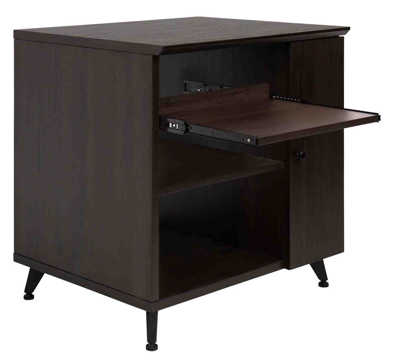 Gator Frameworks GFW-ELITESIDECAR-BRN Elite Series Sidecar Rack Cabinet with Shelf - Brown by Gator Cases