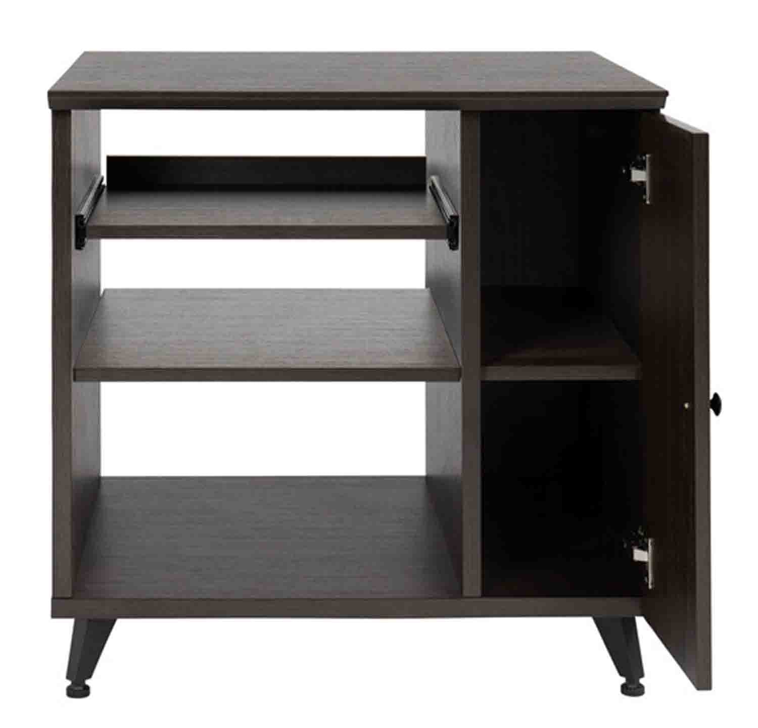 Gator Frameworks GFW-ELITESIDECAR-BRN Elite Series Sidecar Rack Cabinet with Shelf - Brown by Gator Cases