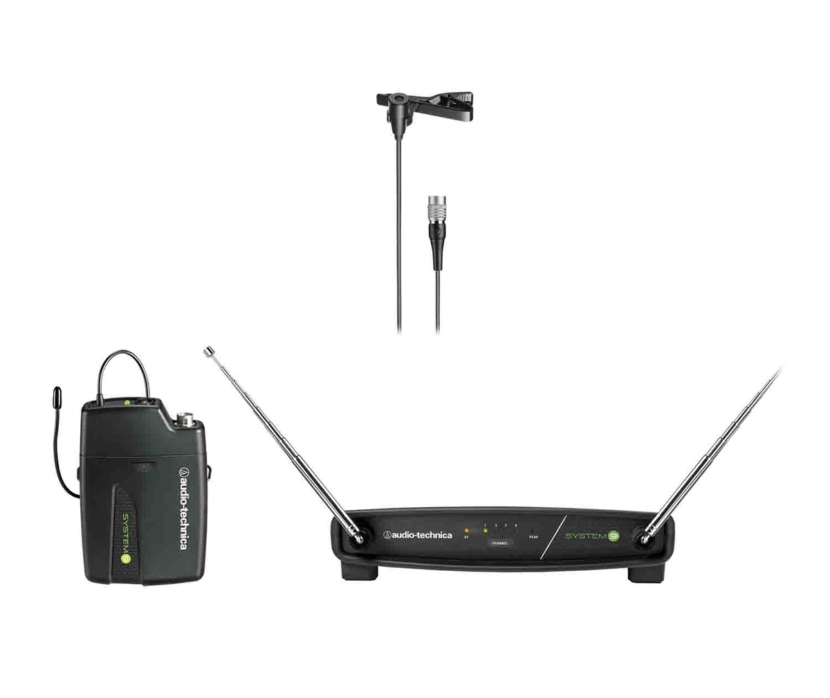 Audio-Technica ATW-901A/L System 9 VHF Wireless Lavalier Microphone System with Bodypack Transmitter by Audio-Technica