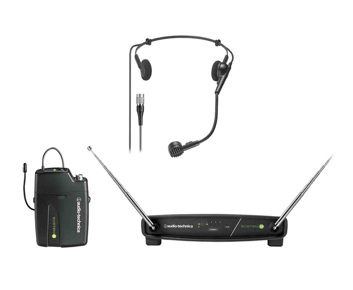 Audio-Technica ATW-901A/H System 9 VHF Wireless Headworn Microphone System with Bodypack Transmitter by Audio-Technica