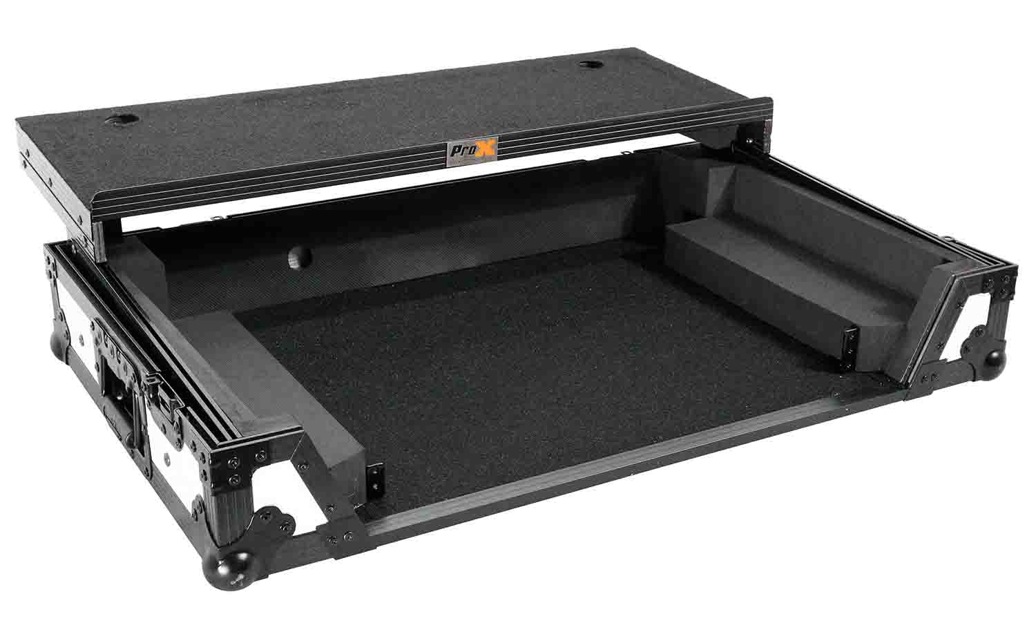 ProX XS-DDJREV7WLTWH ATA Flight Case for Pioneer DDJ-REV7 DJ Controller with Laptop Shelf 1U Rack Space by ProX Cases