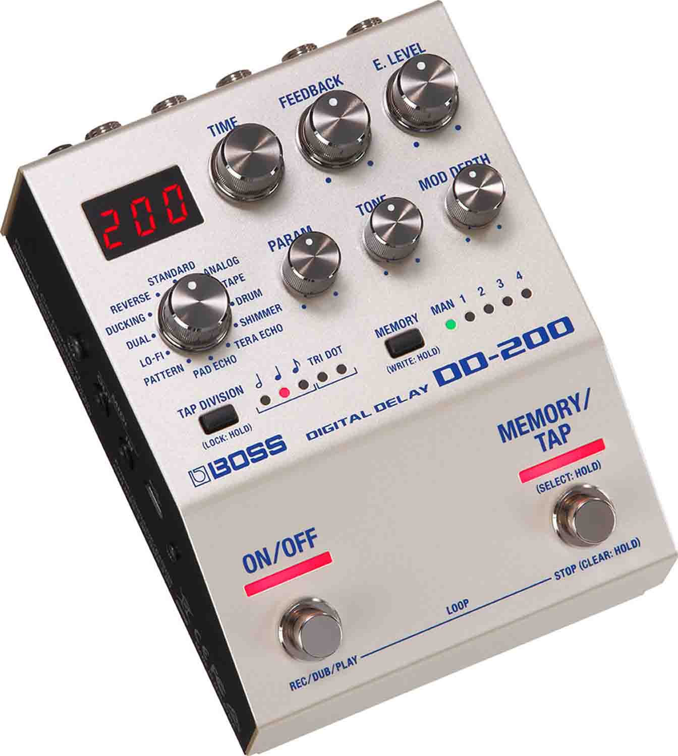 BOSS DD-200 Digital Delay Pedal for Electric Guitars by Boss