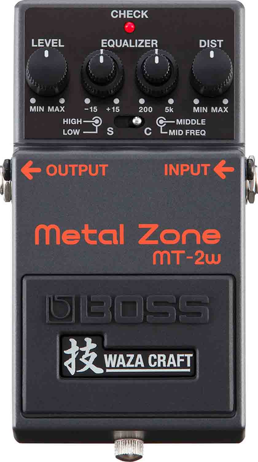 BOSS MT-2W Metal Zone Waza Craft Distortion Pedal for Electric Guitars by Boss