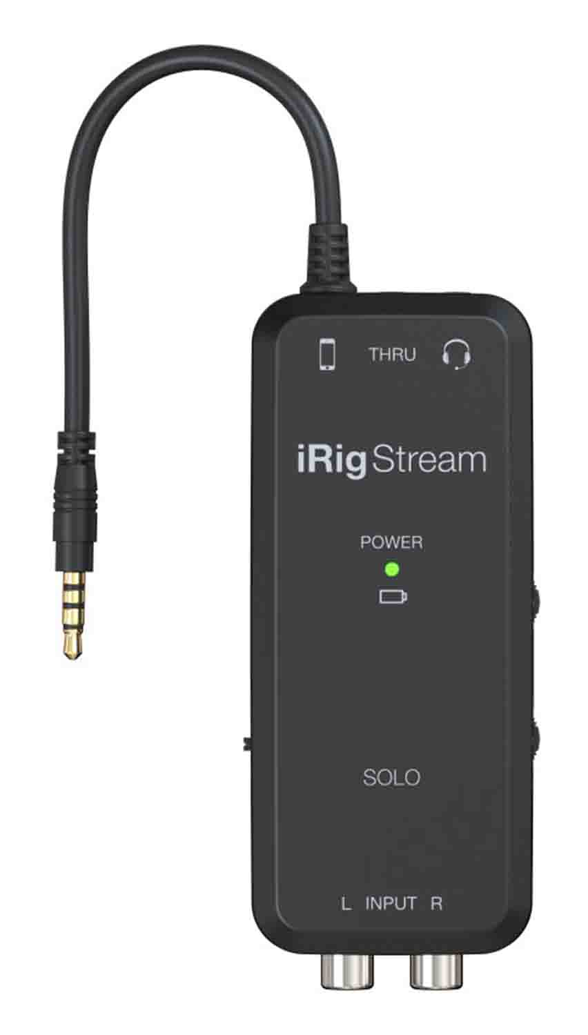 IK Multimedia iRig Stream Solo Ultracompact 3x1 TRRS Audio Interface for Smartphones and Tablets by IK Multimedia