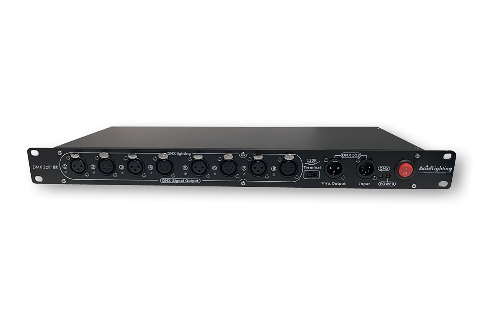 Acue Lighting DMX Split 8RM, 8-Way DMX Signal Splitter and Booster by Acue Lighting