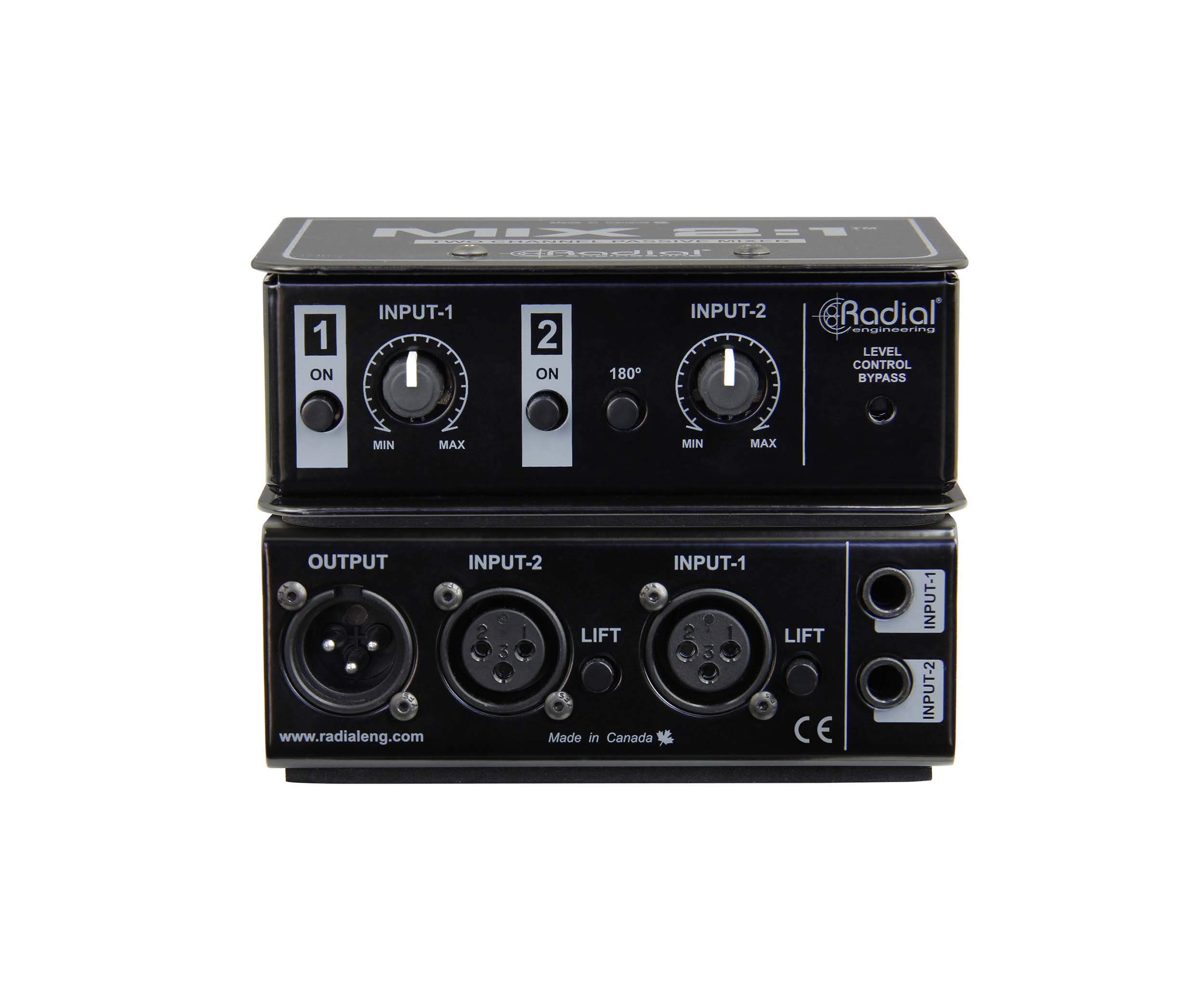 Radial Engineering MIX 2:1, Two-Channel Audio Combiner and Mixer by Radial Engineering