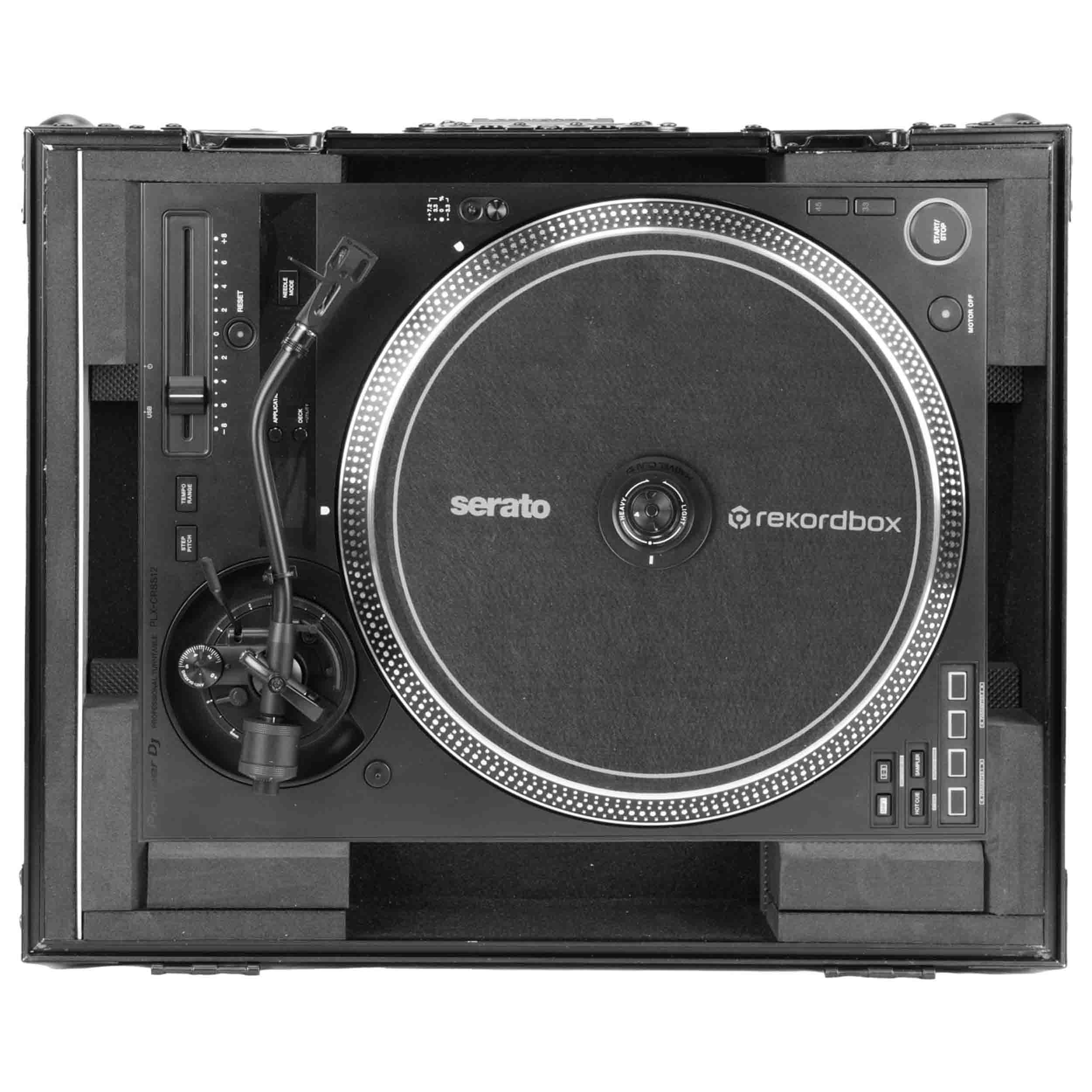 Odyssey FFXCRSS121200BL,Turntable Flight FX Case for LED Black Label Pioneer DJ PLX-CRSS12 and Technics 1200 by Odyssey