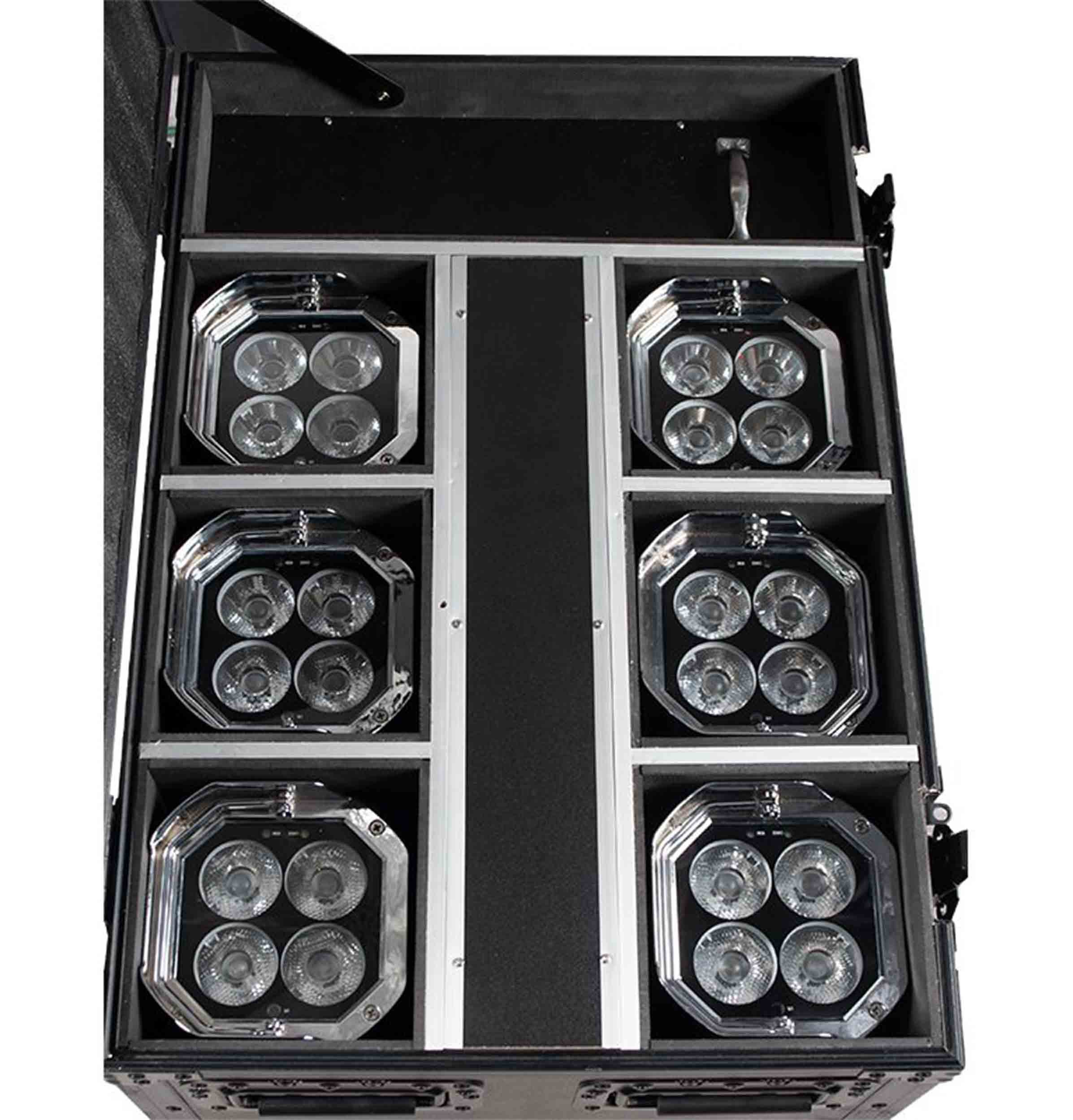 ADJ Mirage Q6 PAK, All-in-One IP65 Battery-Powered Event Up Lighting System by ADJ