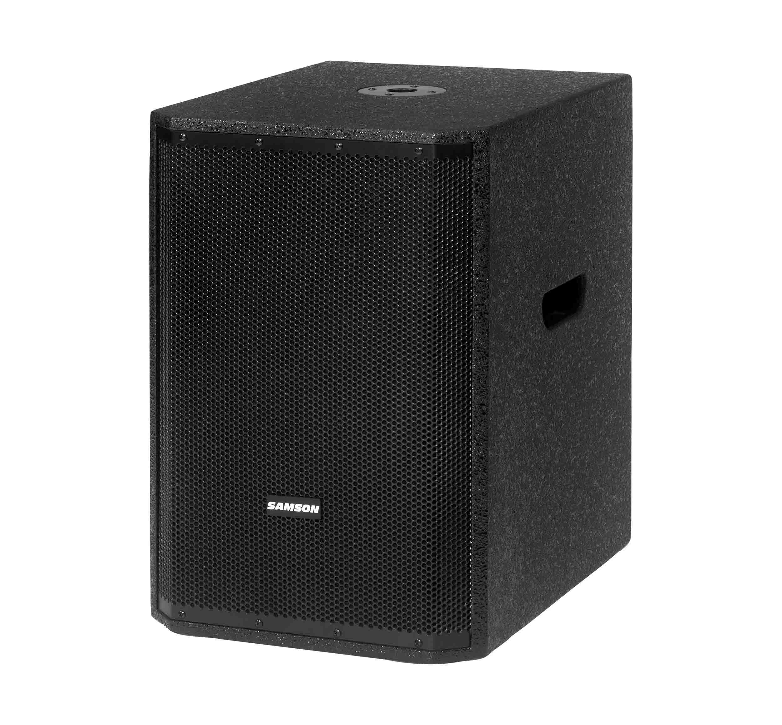 Samson RS1200A, 100-Watt Active Subwoofer Speaker with 12-Inch Driver - Black by Samson