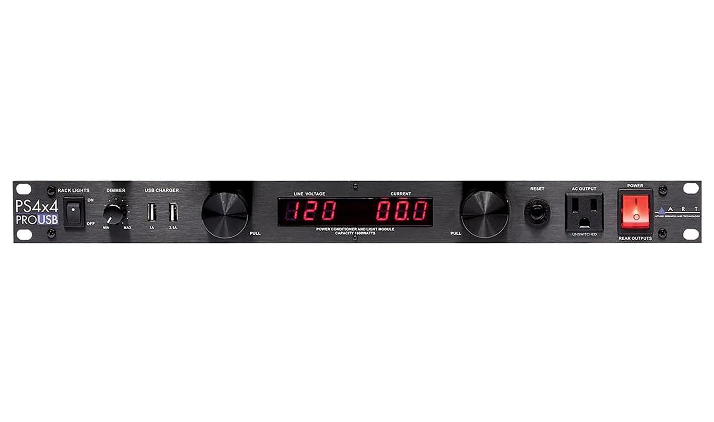 Art PS4x4PROUSB Dual LED Metered Power Distribution System by ART
