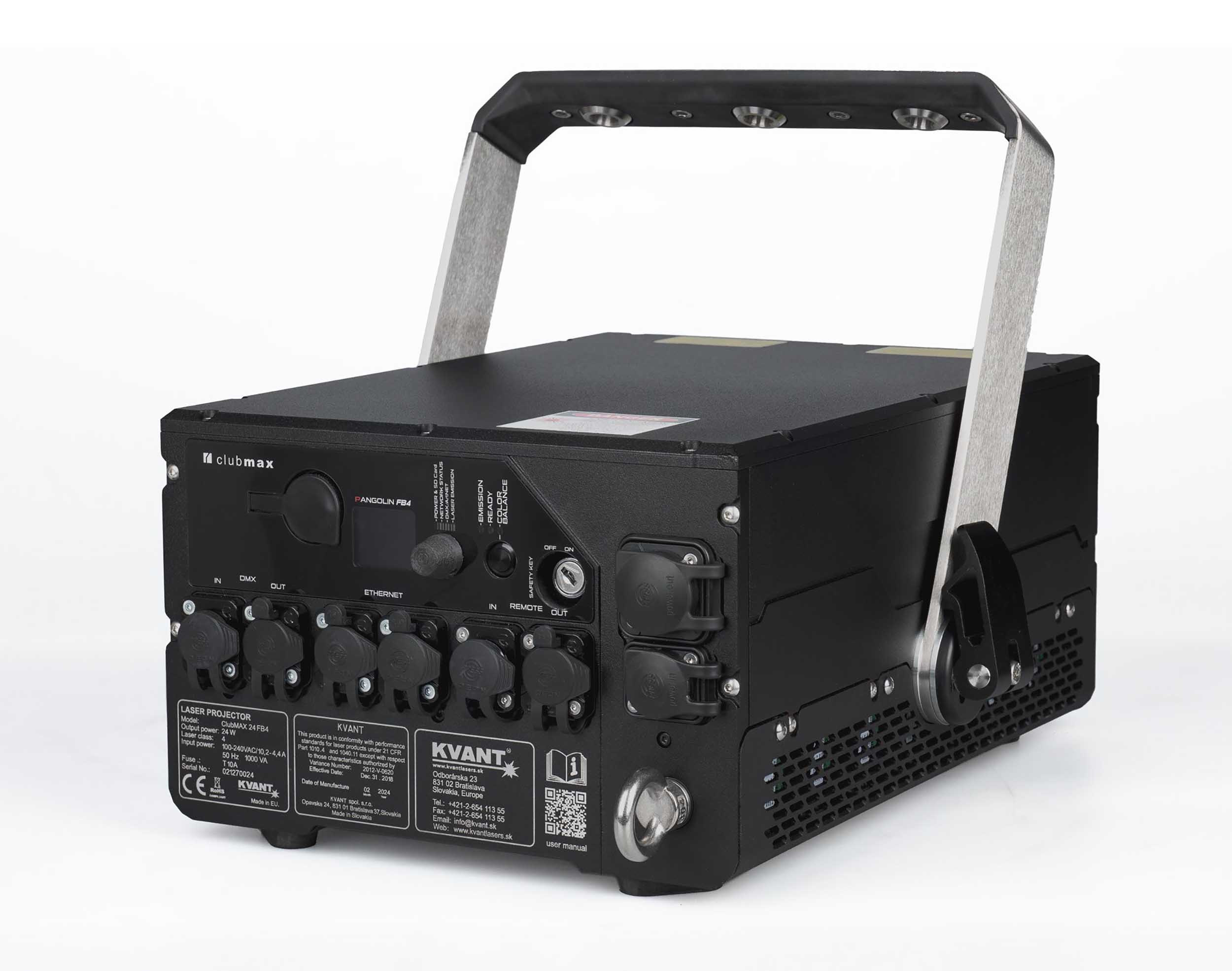 Kvant Lasers Clubmax 24 FB4 IP65 Full-Colour RGB Laser Projector by KVANT