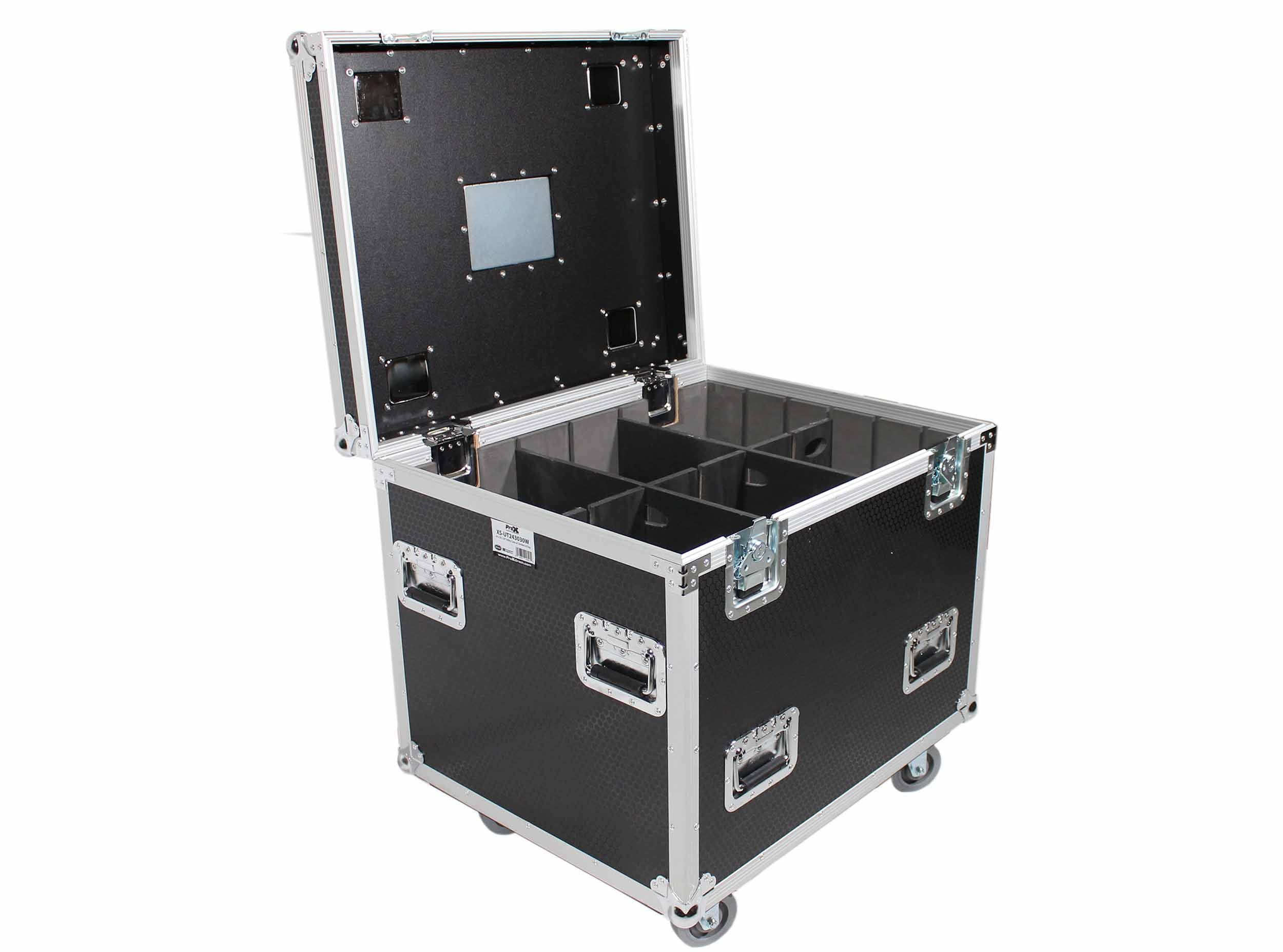 ProX XS-UTL243030WMK2 X2 DJ Package Heavy-Duty Truck Pack Utility Flight Case W-Divider and Tray Kit by ProX Cases