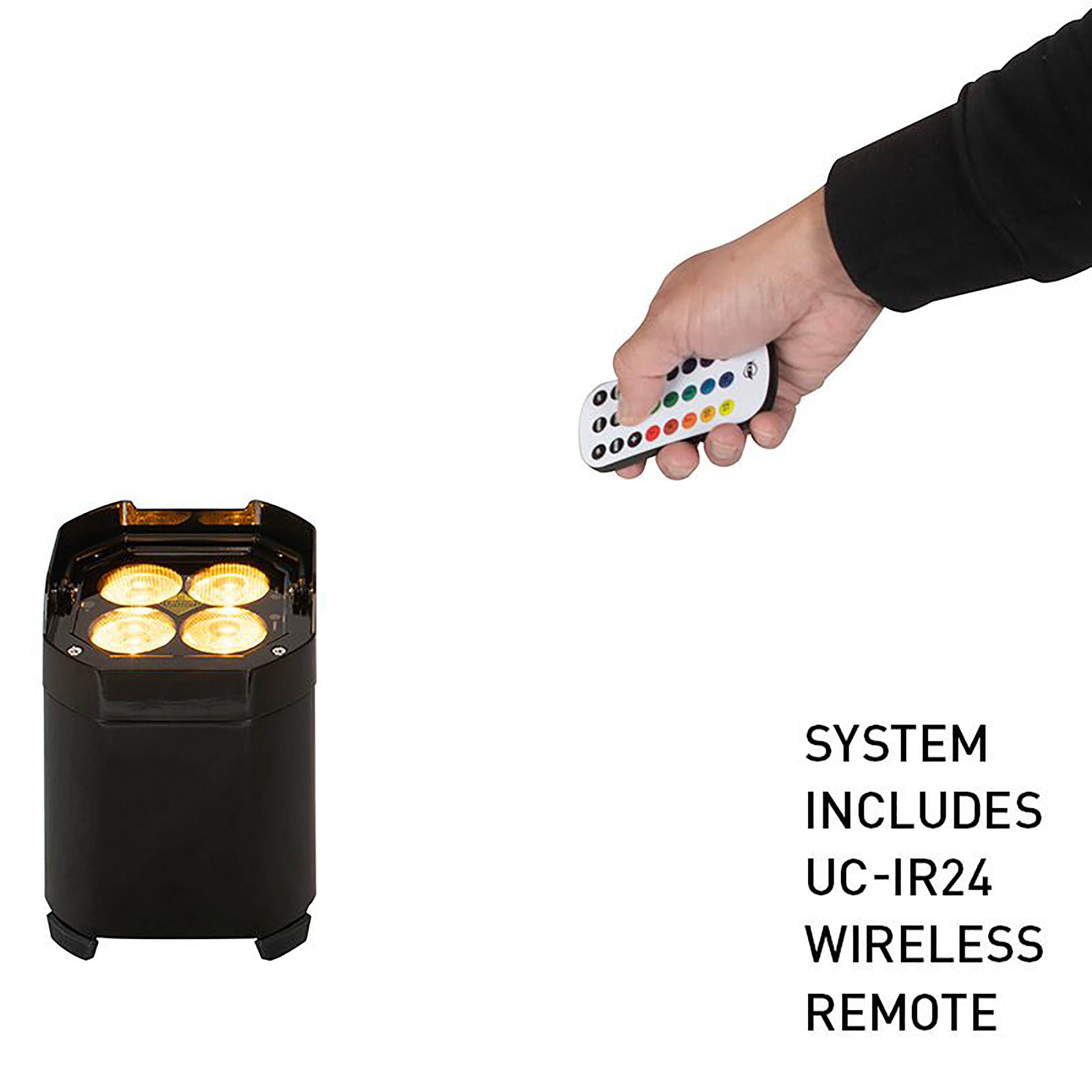 ADJ Mirage Q6 Pak Black, All-in-One Battery-Powered Event Up Lighting System by ADJ