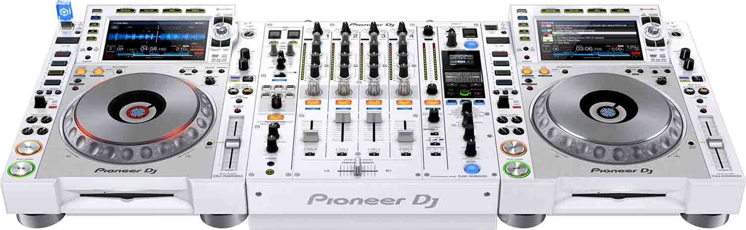 B-Stock: Pioneer DJ Dual CDJ3000 and DJM900NXS2 DJ Package in White by Pioneer DJ