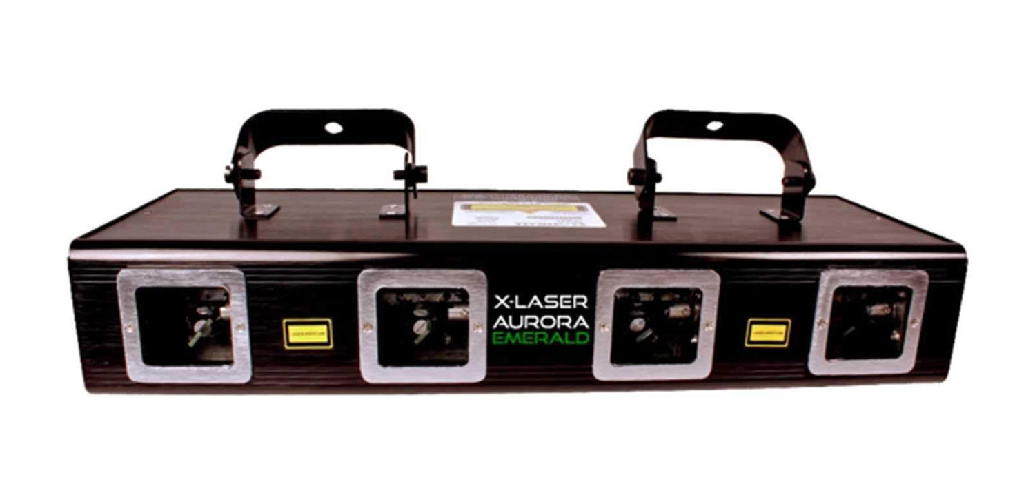 B Stock: X-Laser Aurora Emerald Quad Aperture with Intense Green Liquid Sky and Aerial Effects by X-Laser