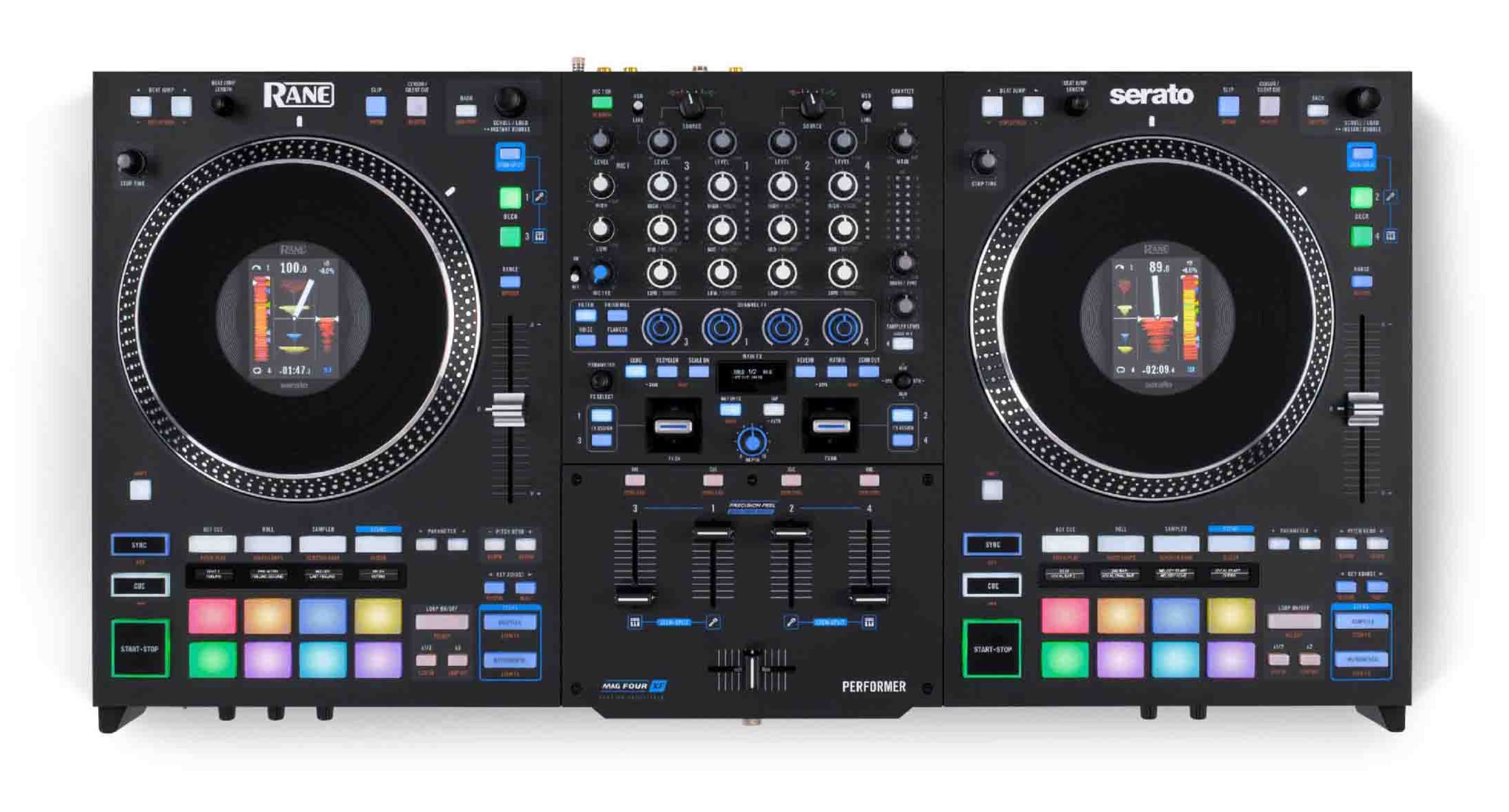 Rane PERFORMER, Professional 4-Channel Motorized DJ Controller by RANE DJ
